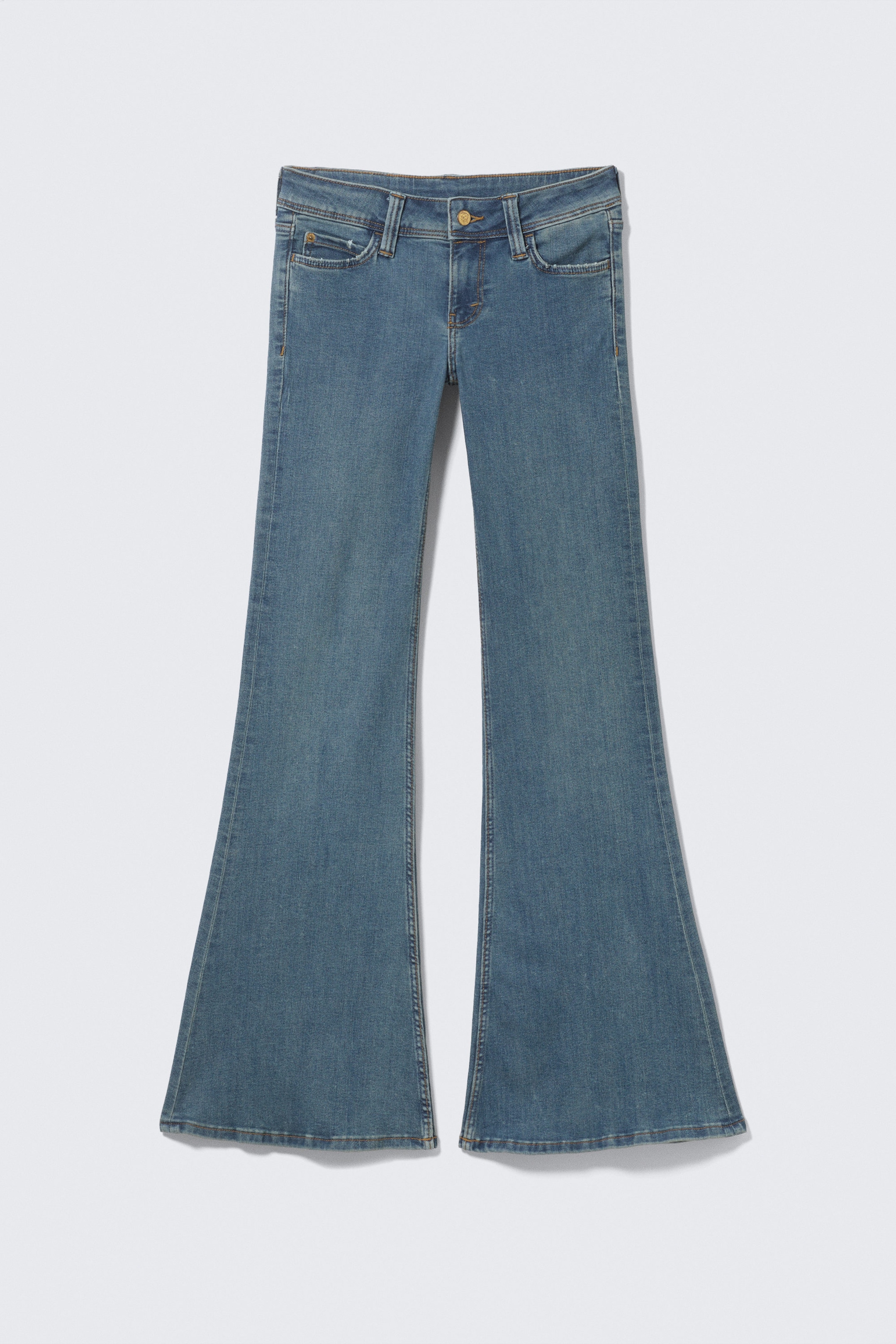 Blue Tide - Dark Blue - LENI LOW RISE FLARED SKINNY JEANS - 4