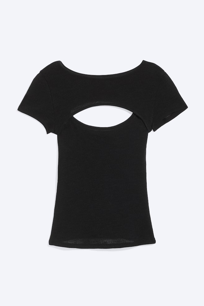 Top bolero de dos piezas con capas - Negro/Verde caqui empolvado/Rayas azules/Blanco/Gris oscuro - 1