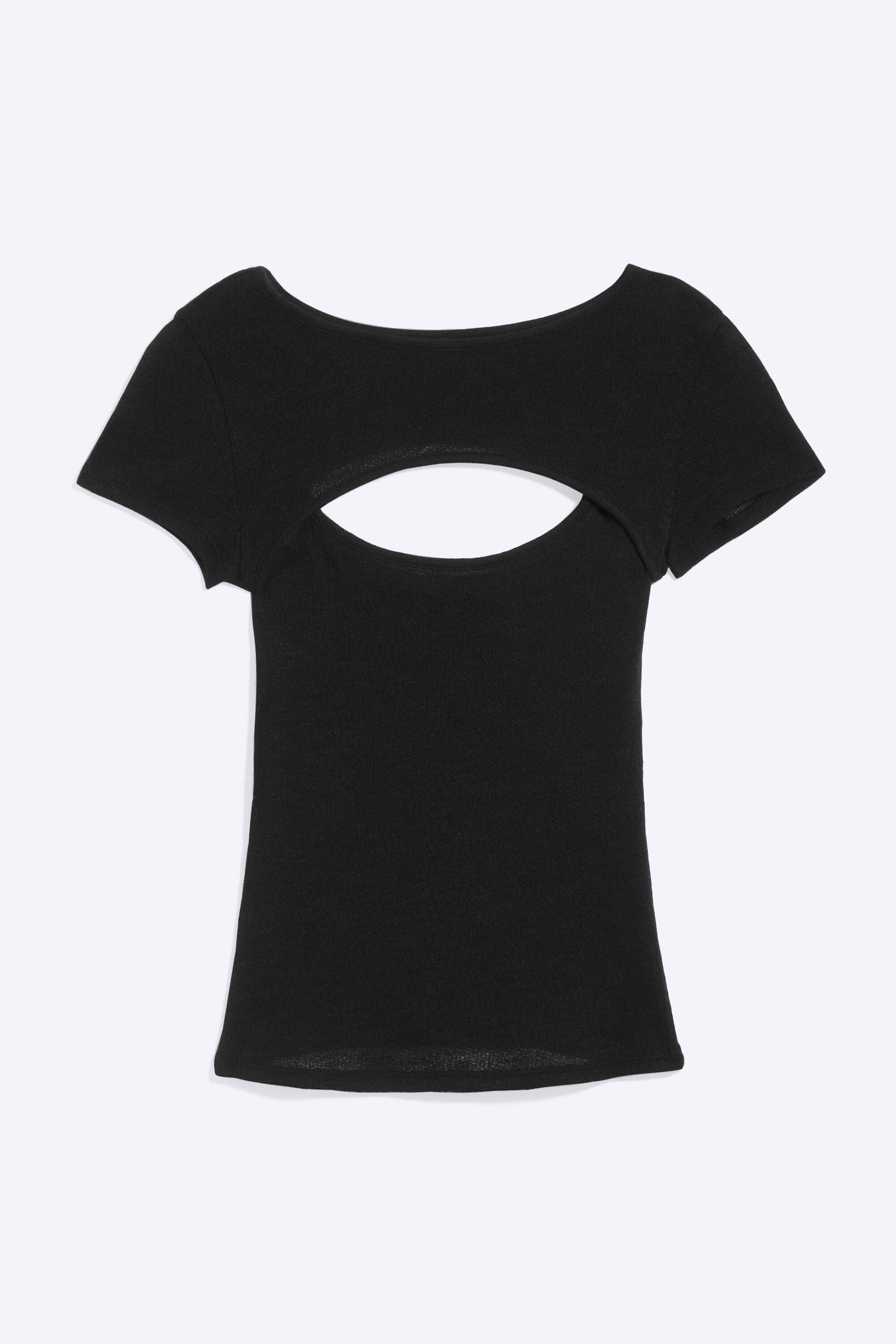 Black - Layered Two-Piece Bolero Top - 1