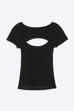 Black - Layered Two-Piece Bolero Top - 0