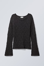 Schwarz - Stricktop Melany - 0
