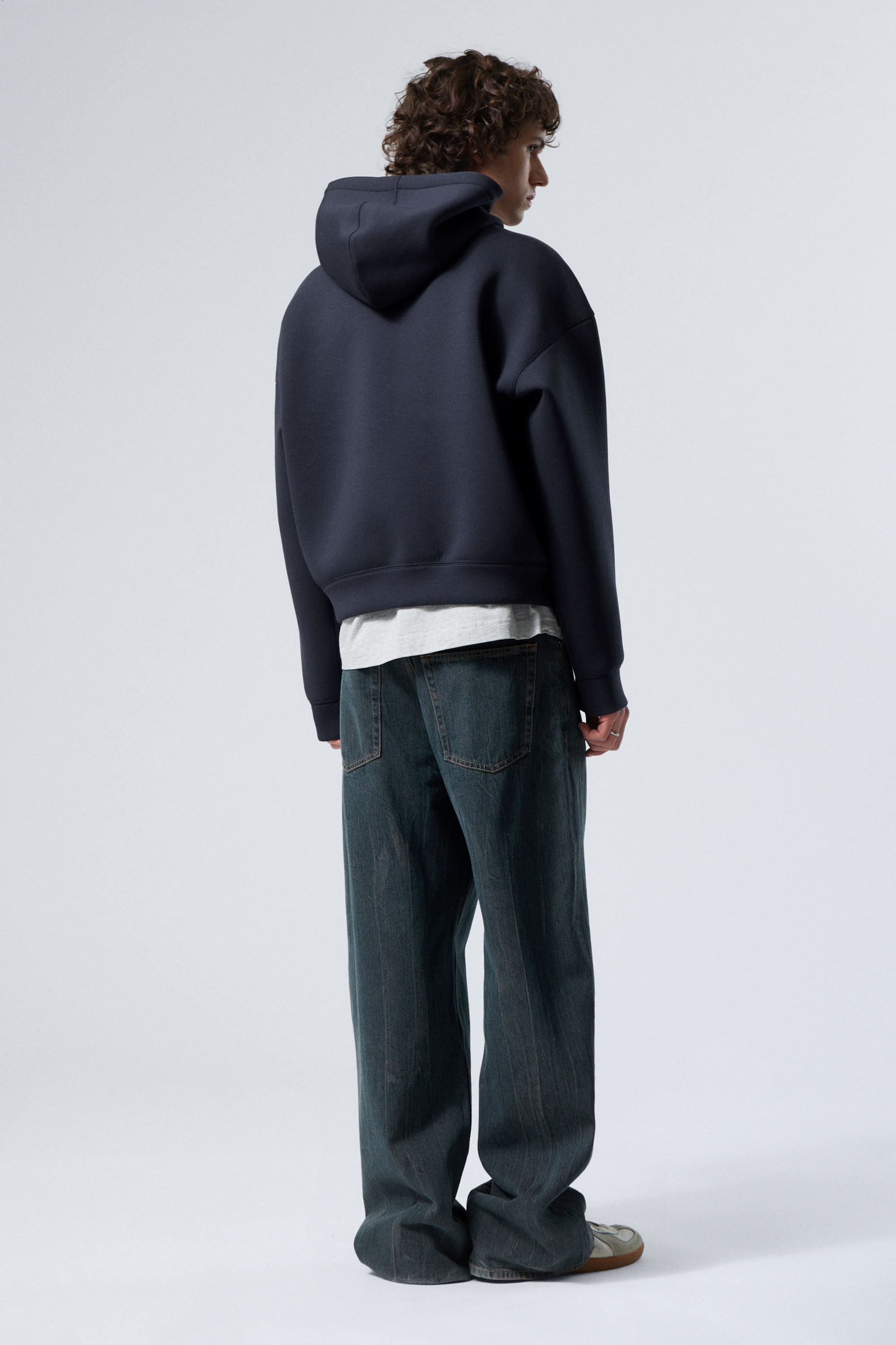 Dark Blue - Simon Scuba Zip Hoodie - 3