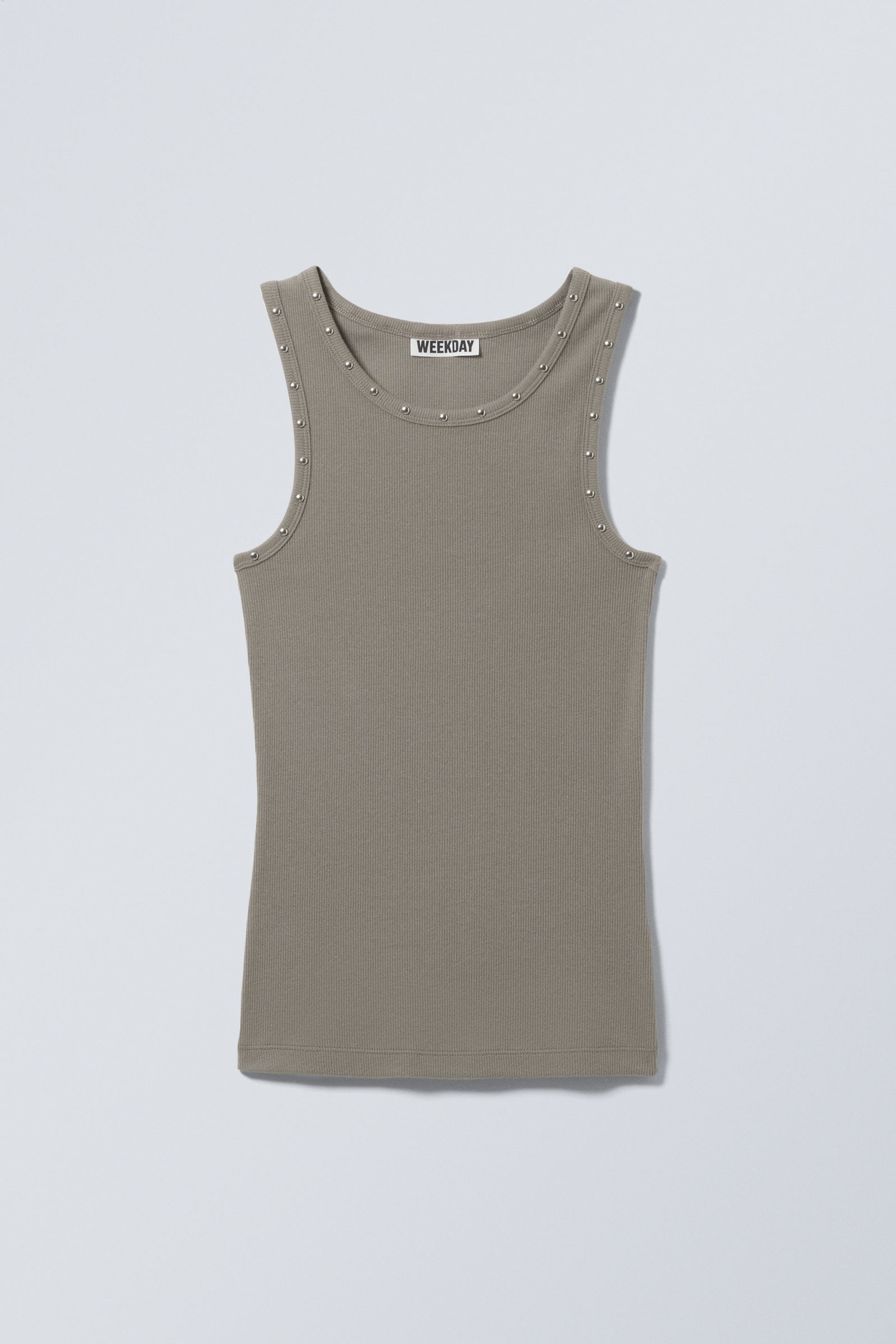 Dusty Mole - Stud Detailed Tank Top - 3
