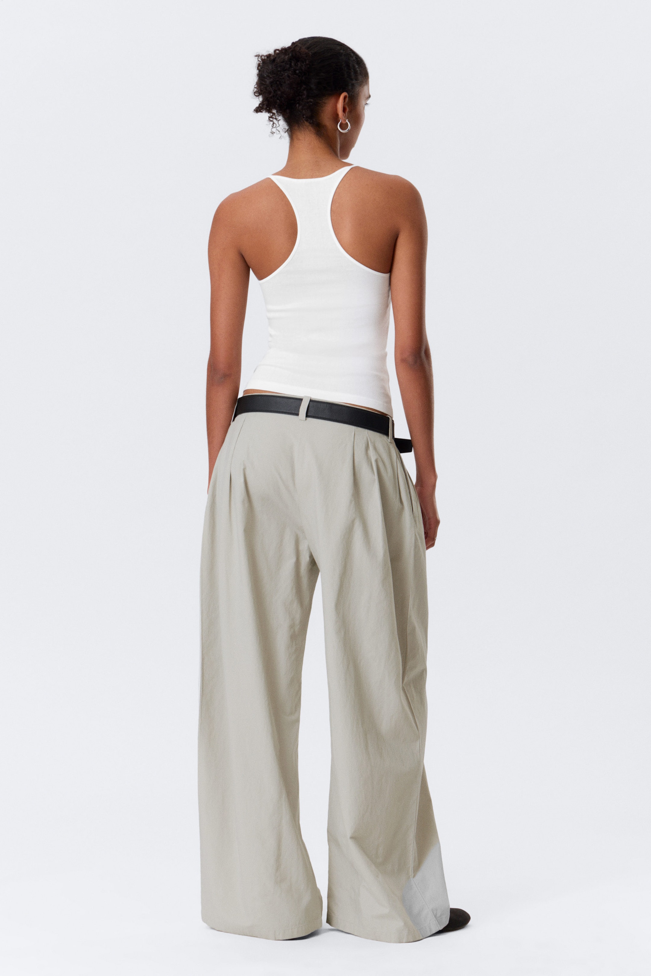 Offwhite - Schmal geschnittenes Racerback-Tanktop - 2