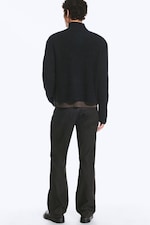 Dark Blue - Relaxed wool-blend cardigan - 3