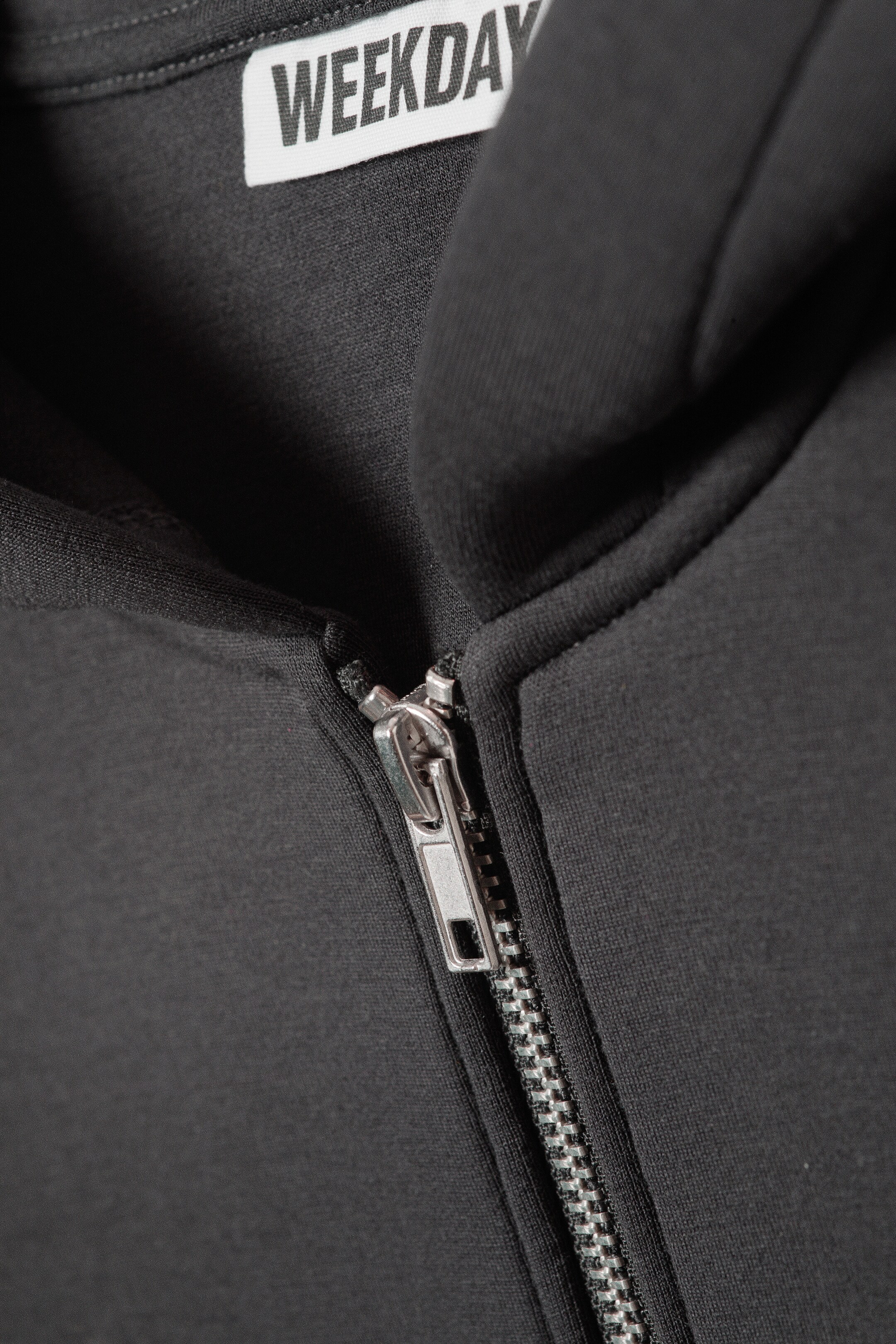 Agrandir l'image: Sweat à capuche zippé oversize en scuba - Gris foncé - FEMME | H&M CH 5