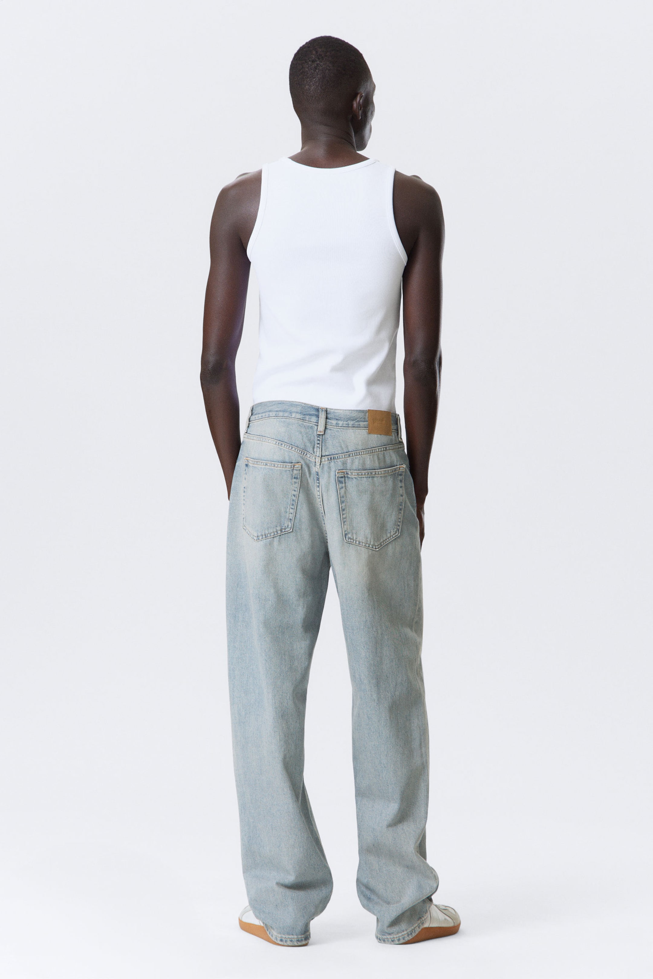 Brick Blue - Light Blue - Galaxy Loose Straight Leg Jeans - 10