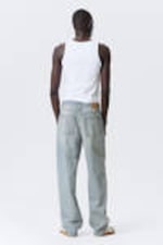 Brick Blue - Light Blue - Galaxy Loose Straight Leg Jeans - 10
