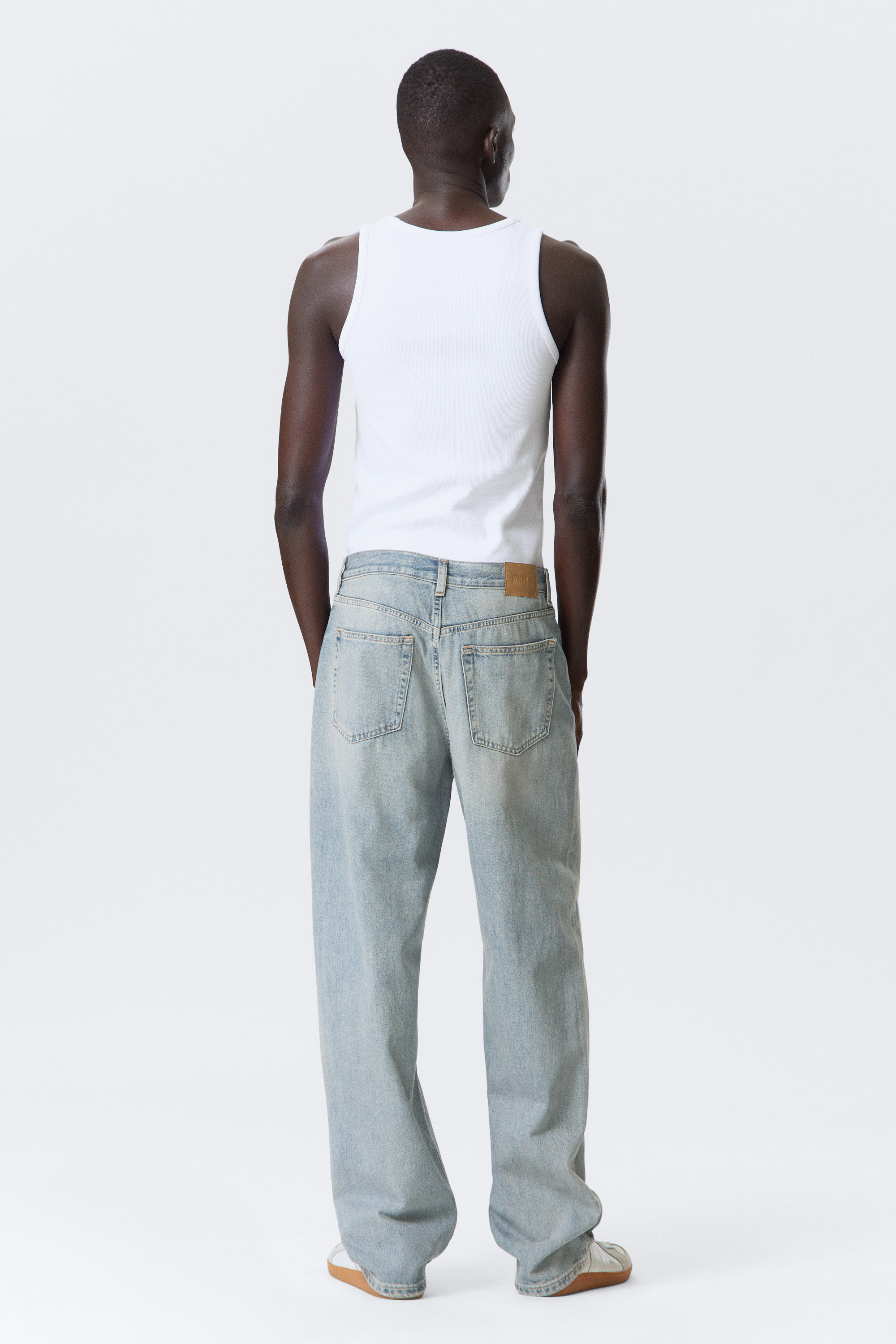 Brick Blue - Light Blue - Galaxy Loose Straight Leg Jeans - 10