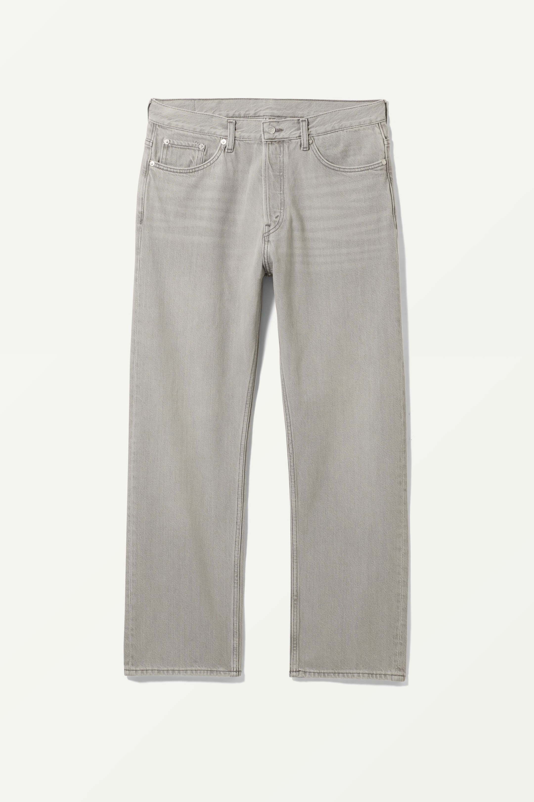 Summer grey - Space Mid Waist Relaxed Straight Jeans - 0