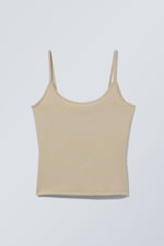 Light Dusty Khaki - Fine Singlet - 0