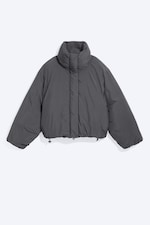 Dark Grey - Clean puffer jacket - 5