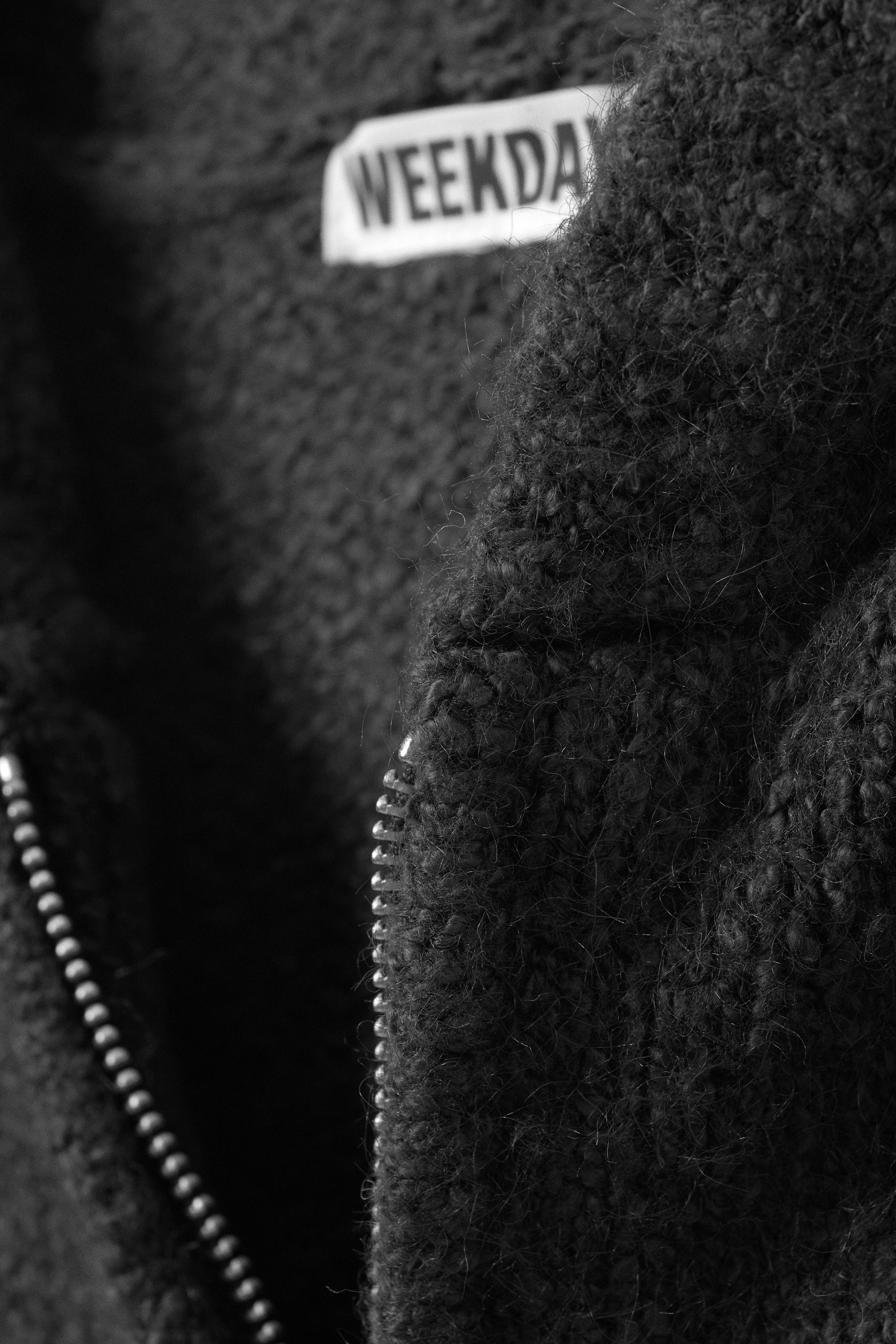 Dark Grey - Boxy Knitted Zip Hoodie - 4