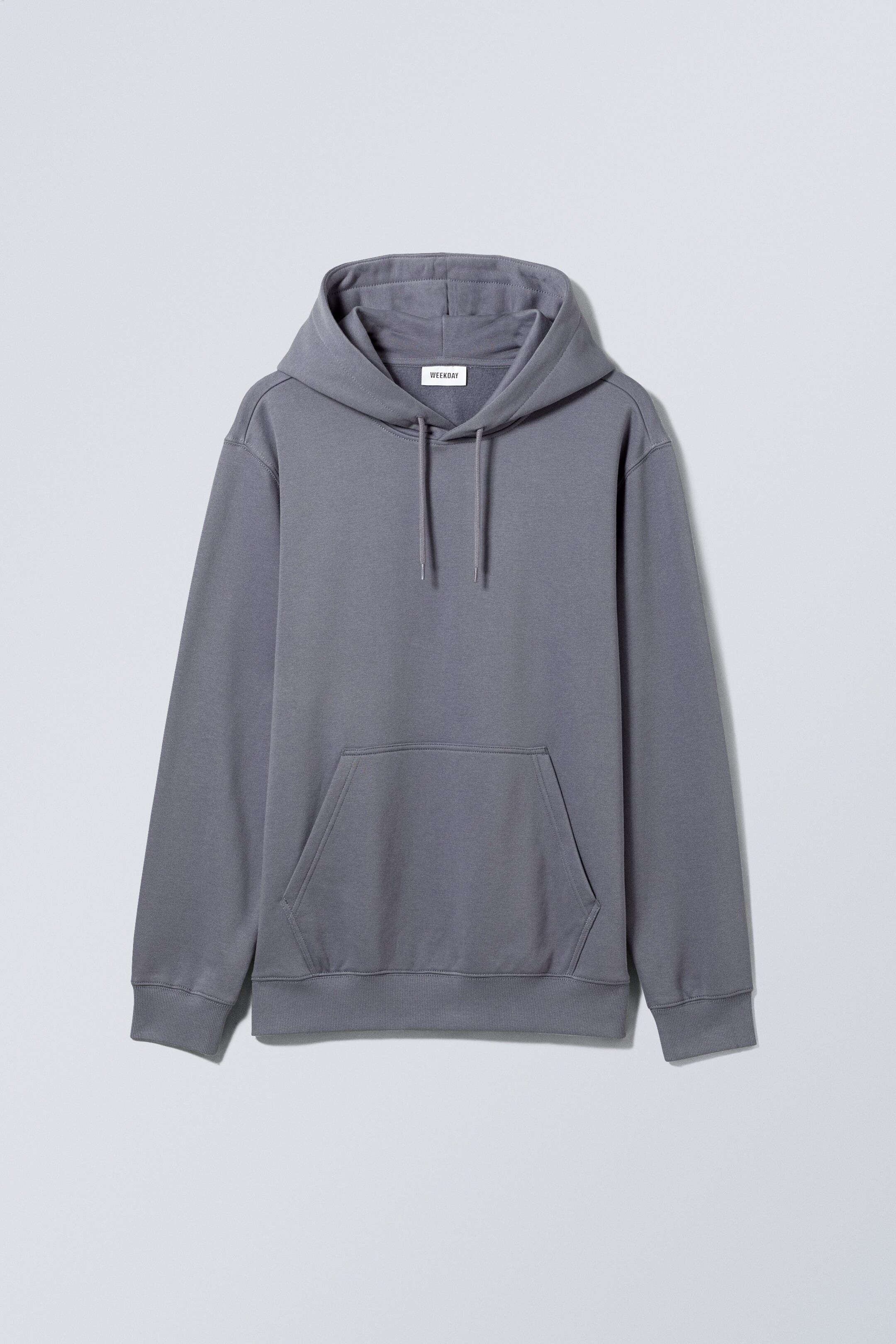 Staalblauw - Standaard middelzware hoodie - 0