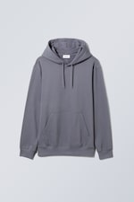 Staalblauw - Standaard middelzware hoodie - 0