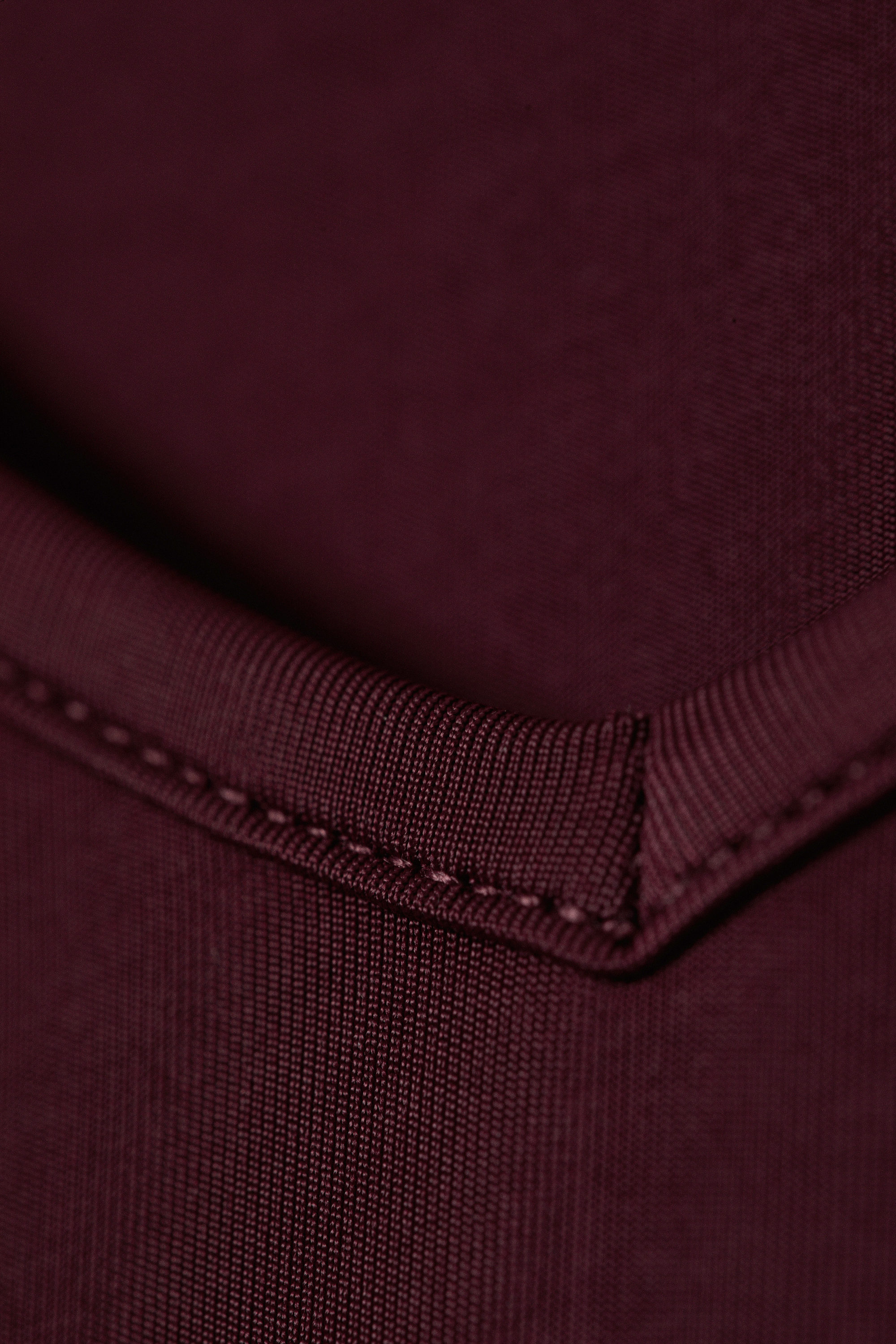 Burgunderrot - Longsleeve-Top mit V-Ausschnitt - 4