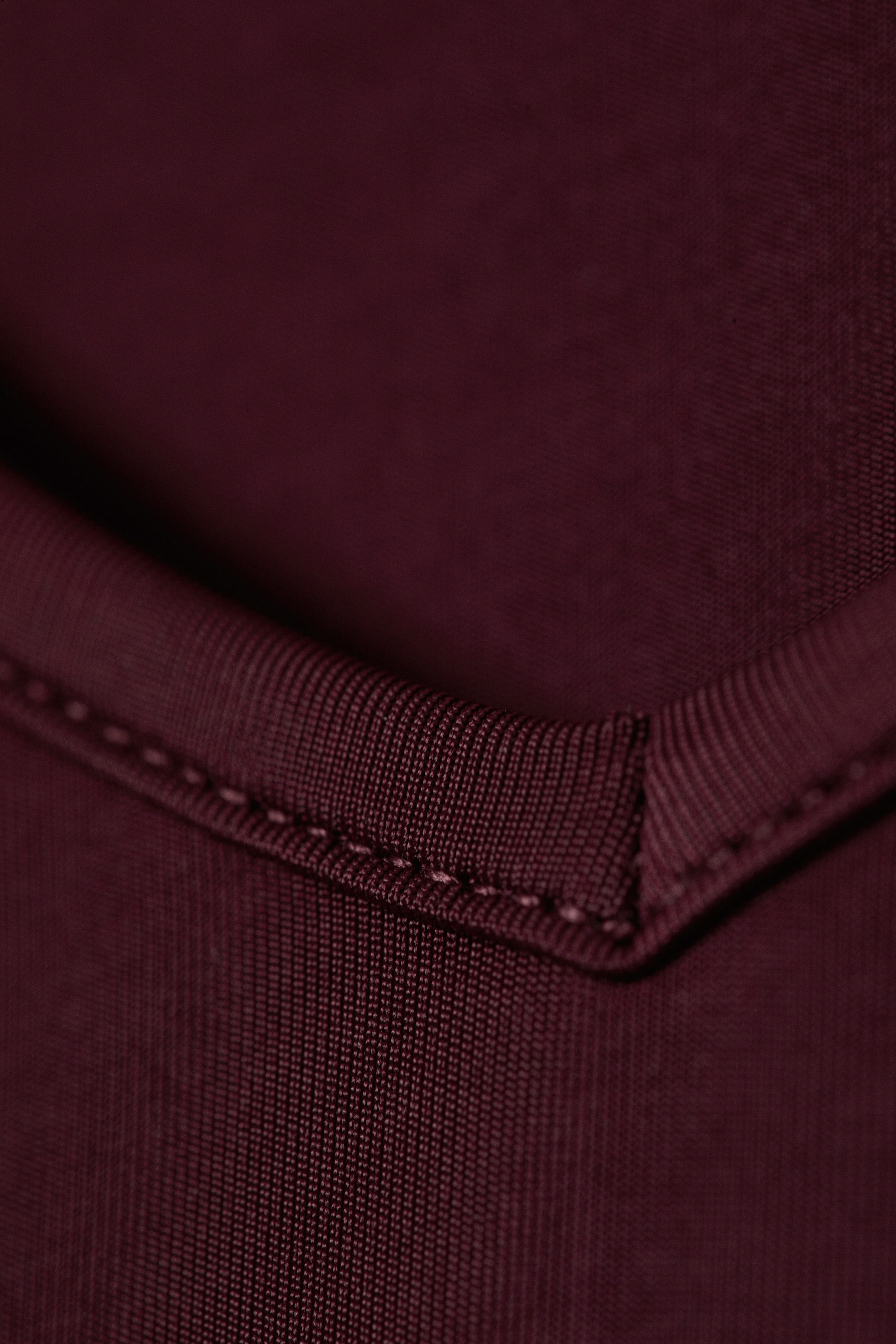 Burgunderrot - Longsleeve-Top mit V-Ausschnitt - 4