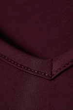 Burgunderrot - Longsleeve-Top mit V-Ausschnitt - 4