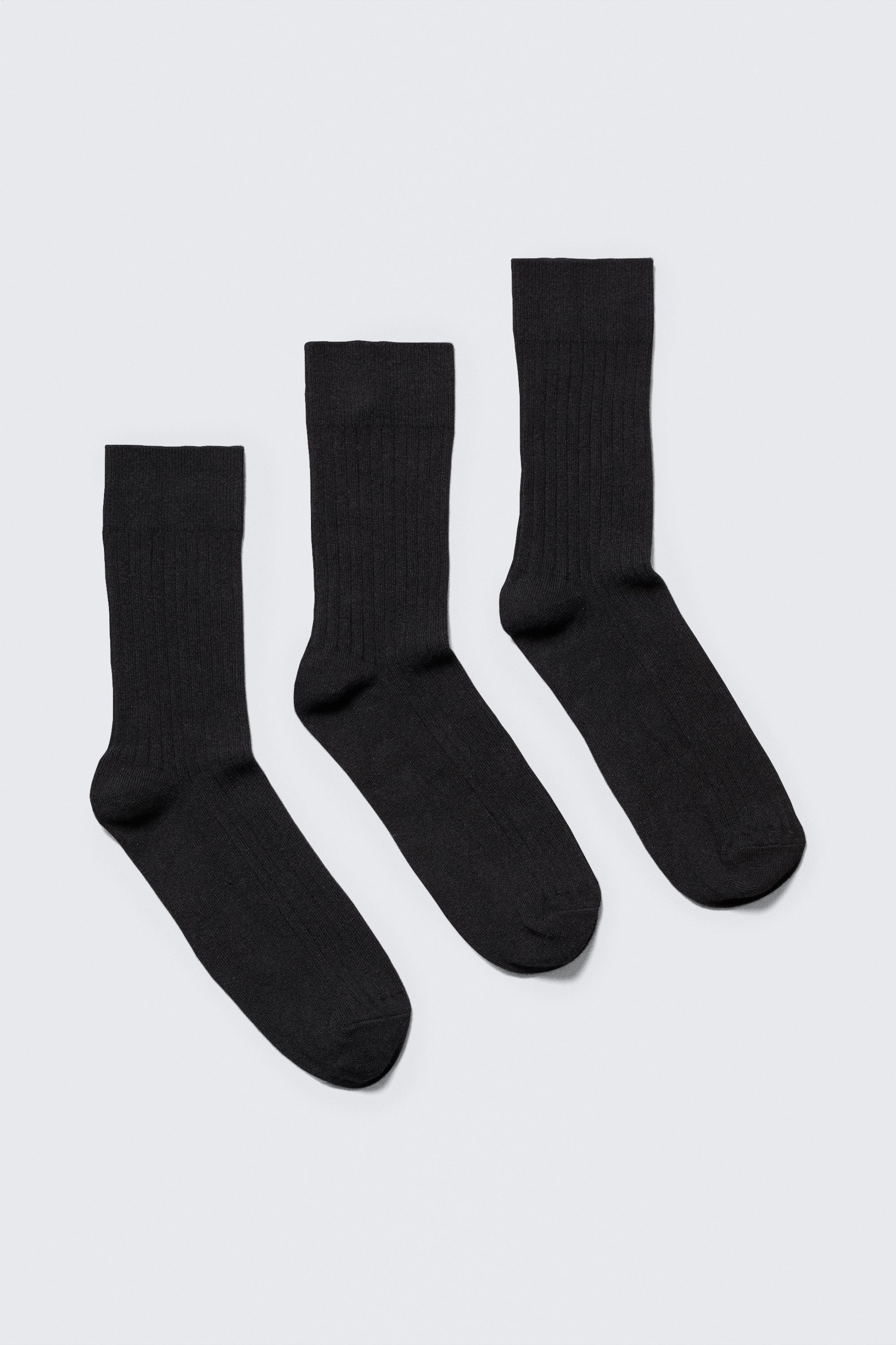 Svart - 3-pack strumpor Selma