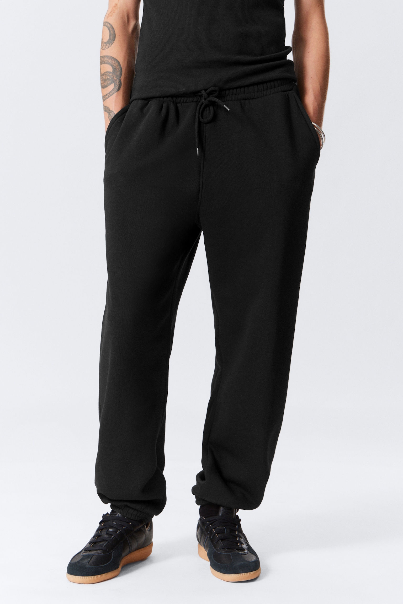 Pantalon de jogging standard - Noir/Gris clair - 3