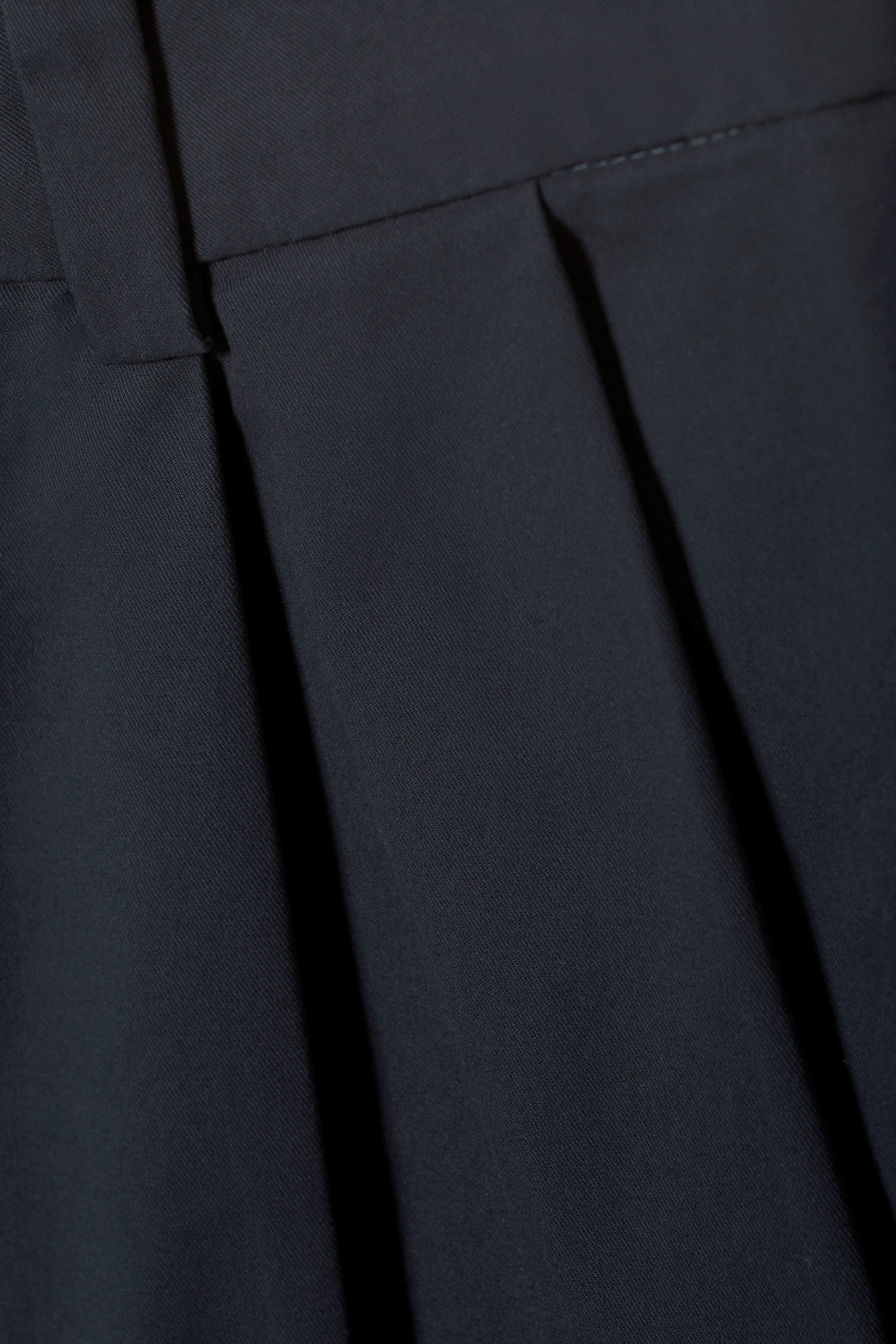 Dark Blue - Mini Pleat Skirt - 2