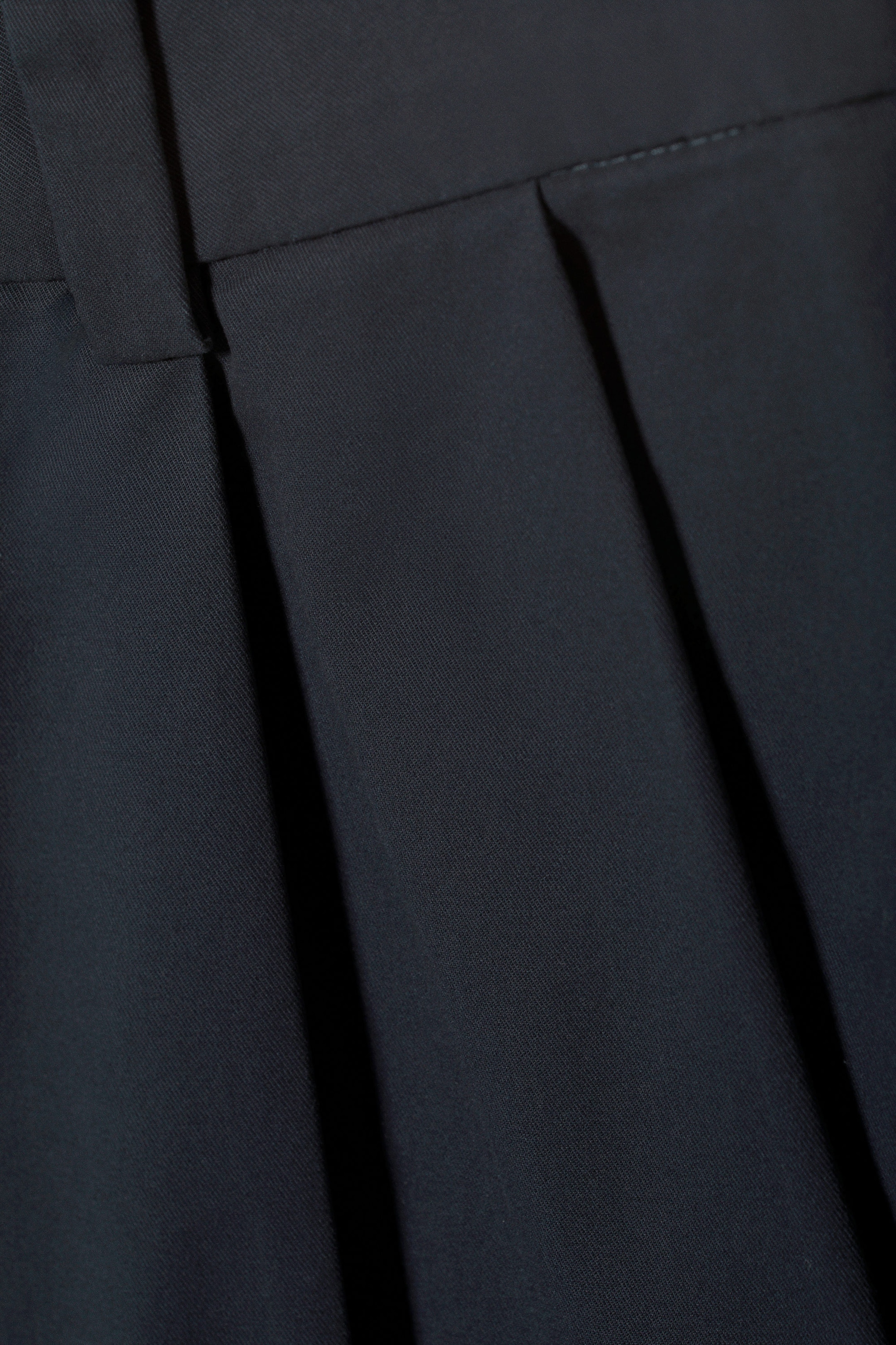 Dark Blue - Mini Pleat Skirt - 2