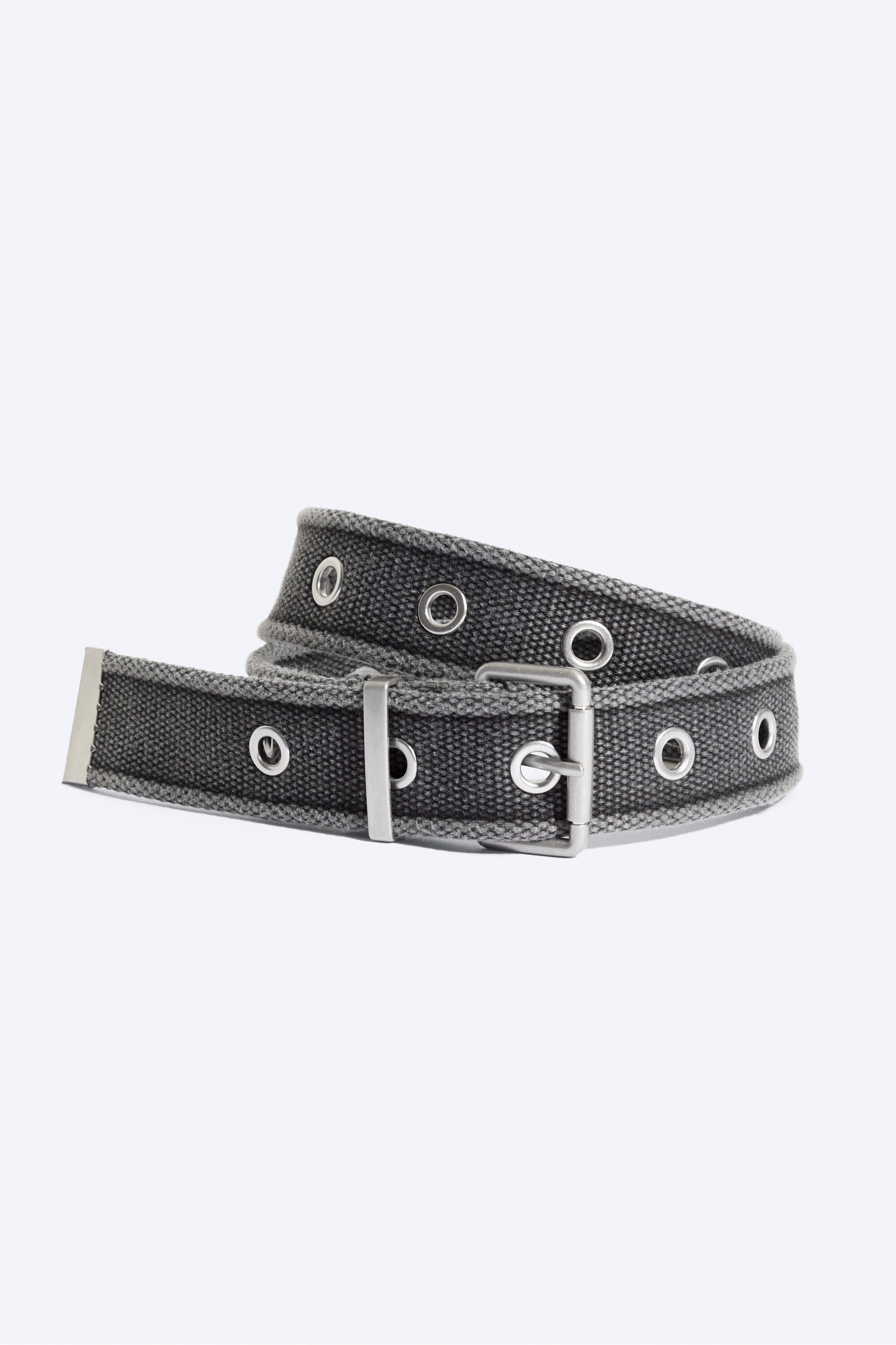Donkergrijs - Geweven canvas riem
