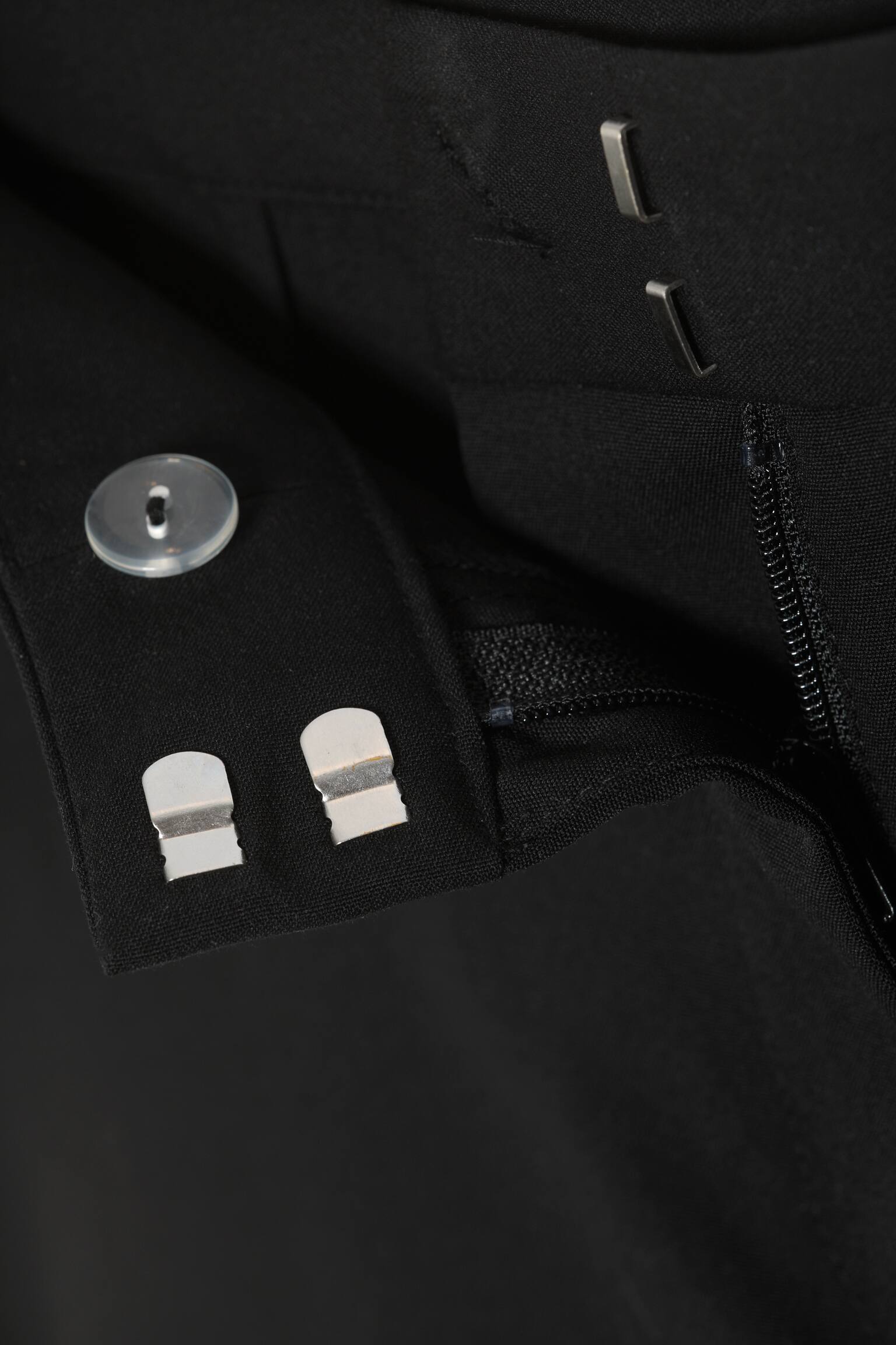 Alacsony Derékú Mini Szövet Rövidnadrág-Fekete - 5