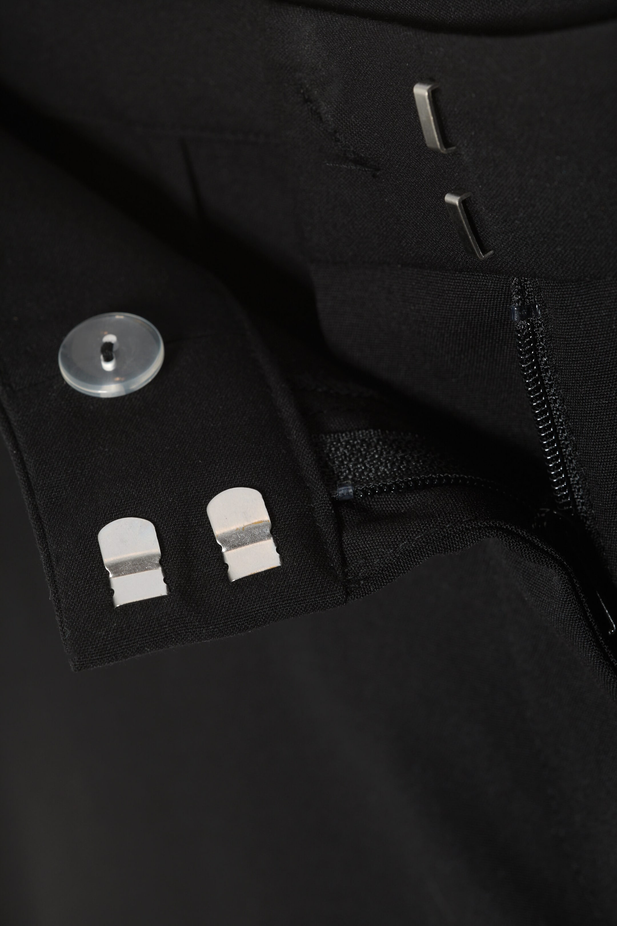 Black - Low Waist Mini Suiting Shorts - 5