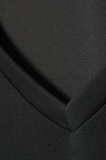 Washed Black - Long-Sleeved V-neck Top - 5