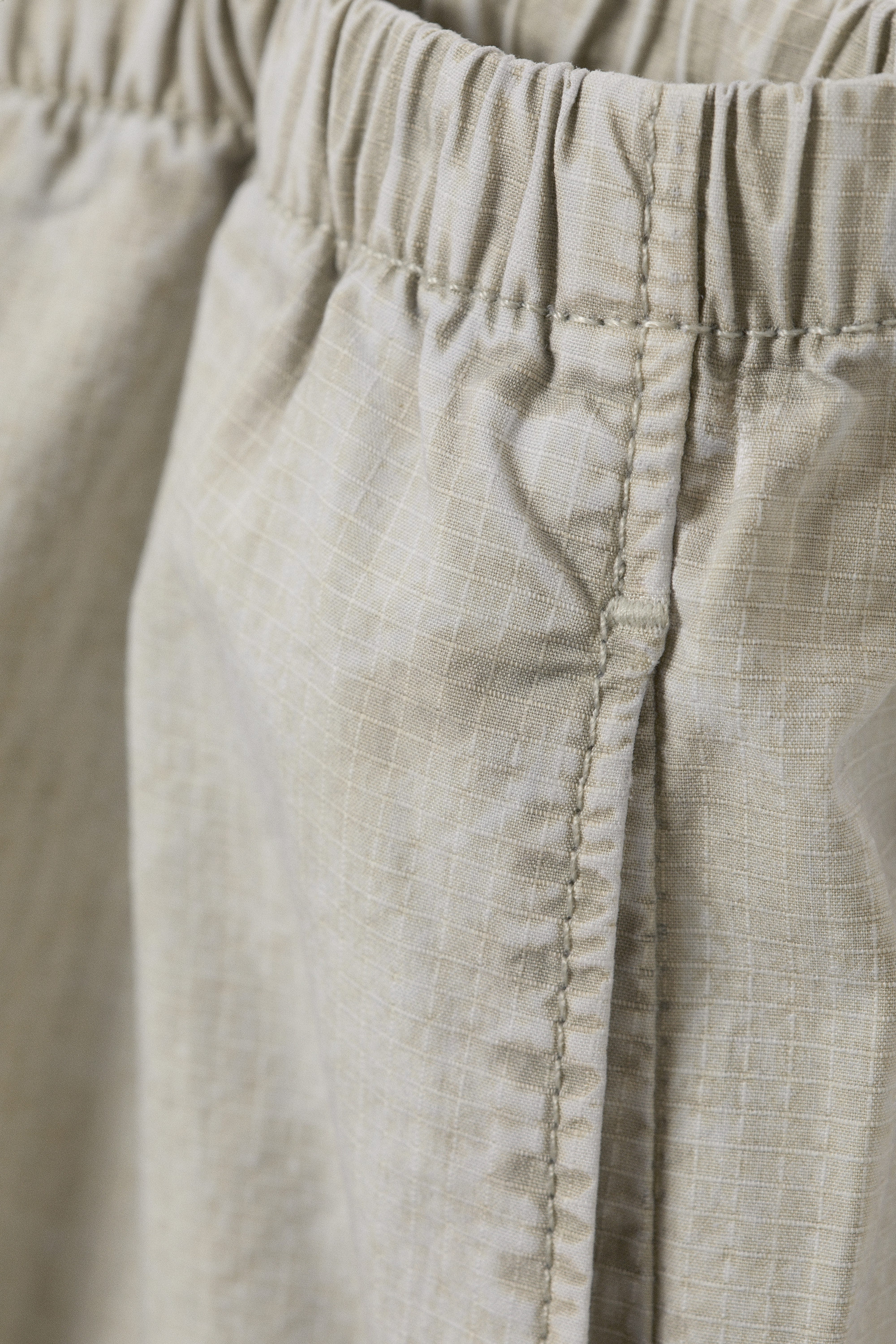 Light Dusty Mole - Low Rise Pull-on Ripstop Trousers - 2