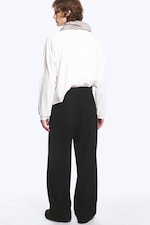 Black - Uno Loose Wool-Blend Suit Trousers - 3