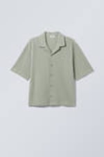 Sage - Rib Relaxed Resort Shirt - 0