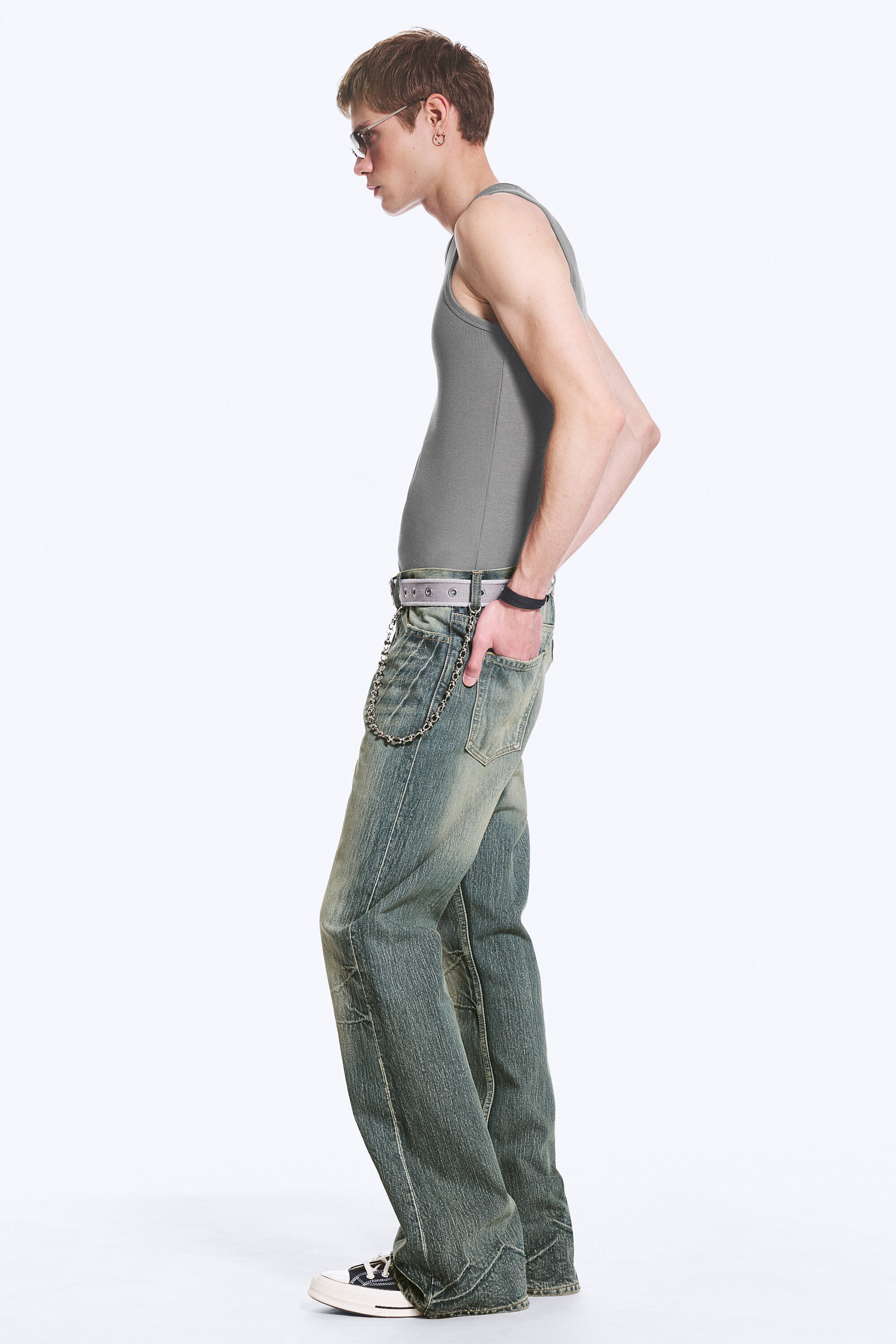 Hazy Blue - Bleu moyen - Jean bootcut regular taille basse Boo Bootleg - 3