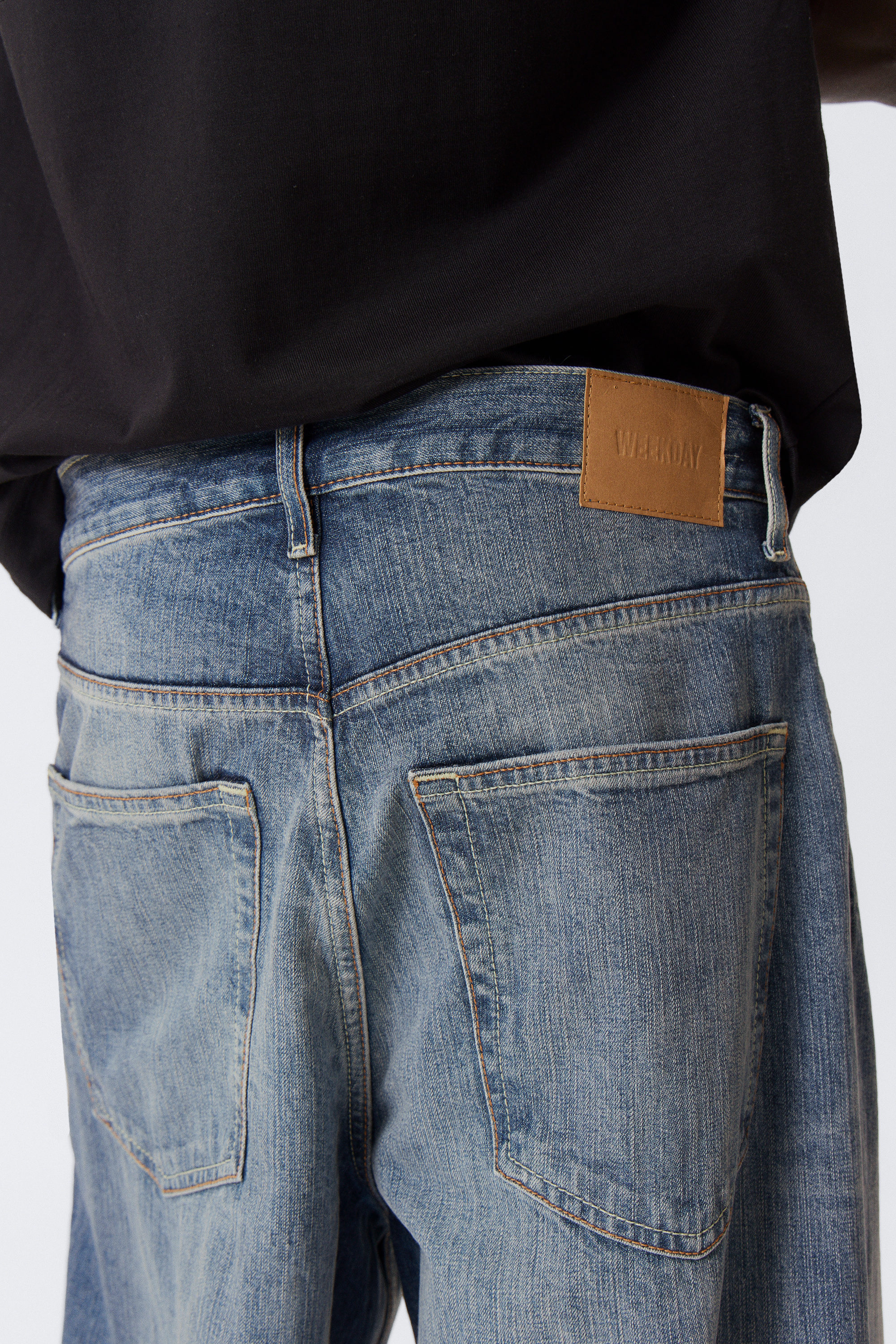 Board Blue - Mellanblå - Astro Loose Baggy Leg Jeans - 3