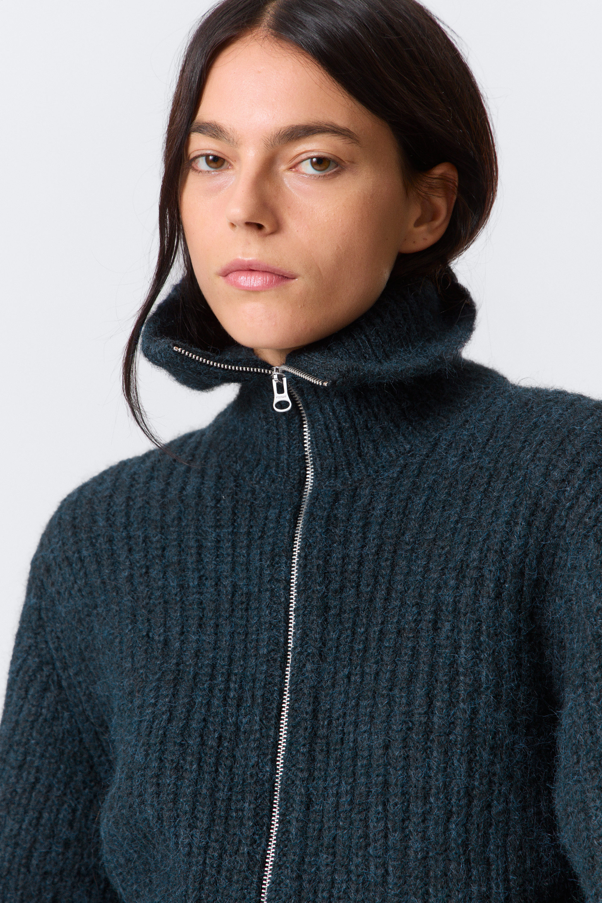 Donker marineblauw - Bea vest met rits - 2