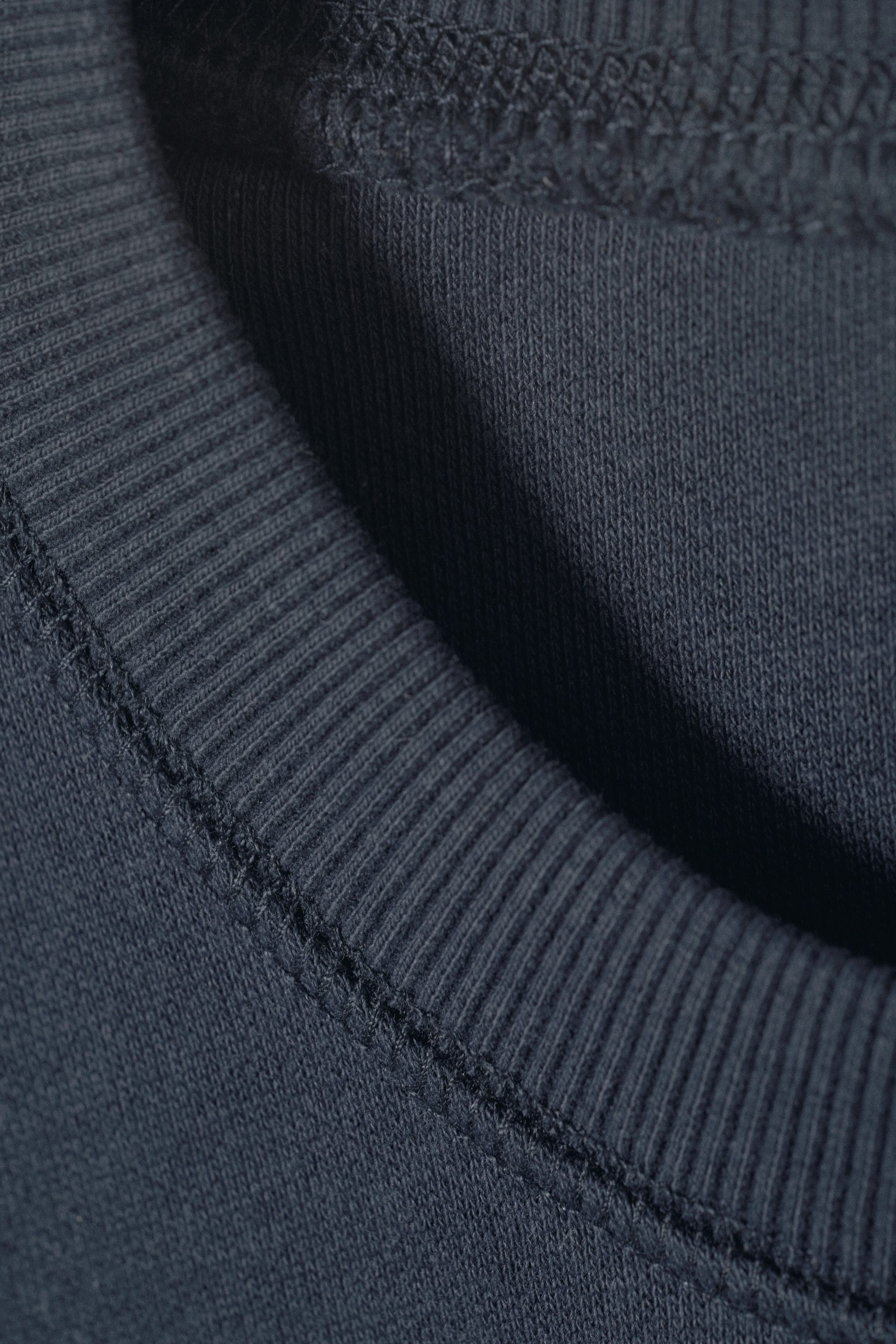 Midnight Blue - Crop Volume Sweatshirt - 1