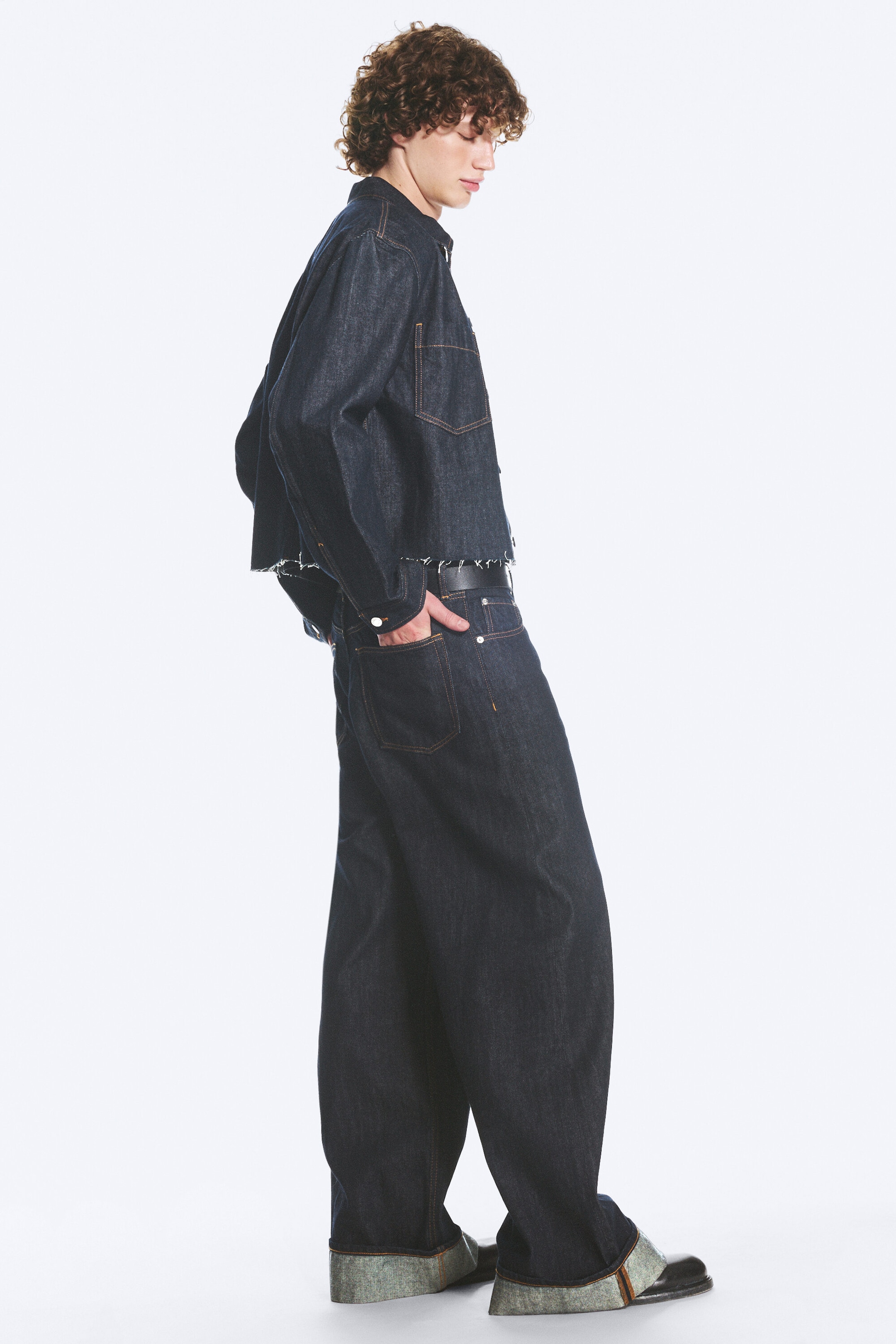 Blue Rinse – mørkeblå - SOLAR BRETTBAR JEANS MED REGULAR/LOOSE/WIDE PASSFORM, UNISEX - 2