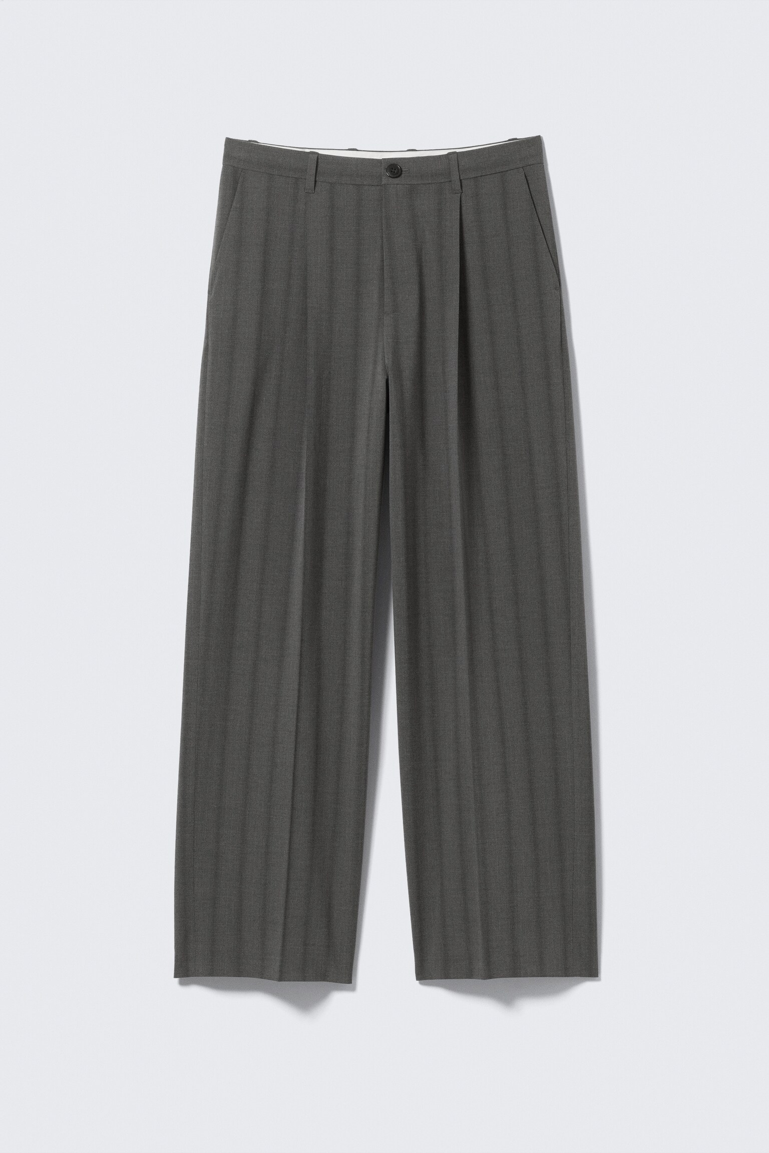 Uno Loose Suit Trousers - Striped Grey/Black/Dark Brown/Dark Grey/Beige/Beige Melange - 2
