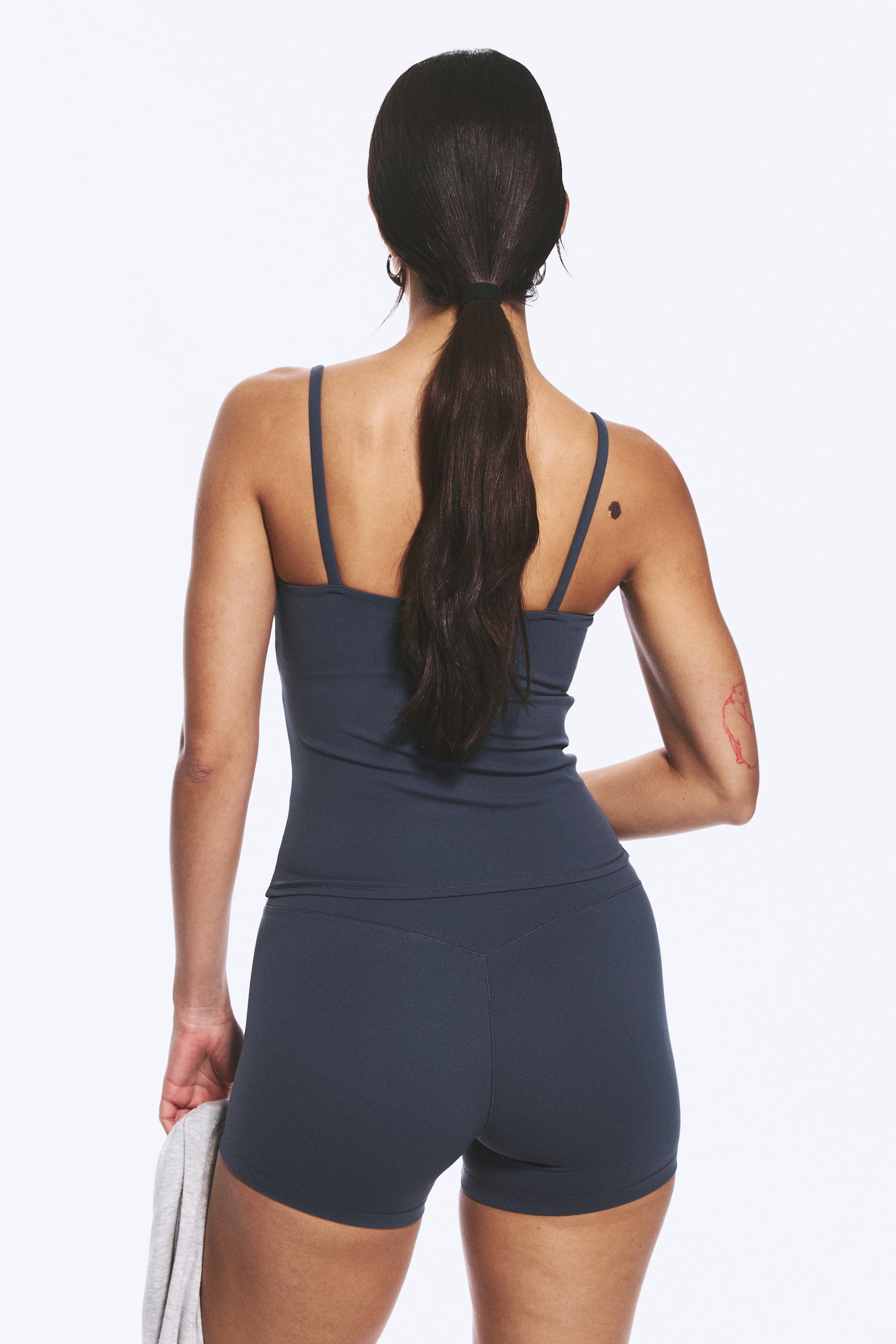 Top sportif à bretelles - Bleu marine - 3