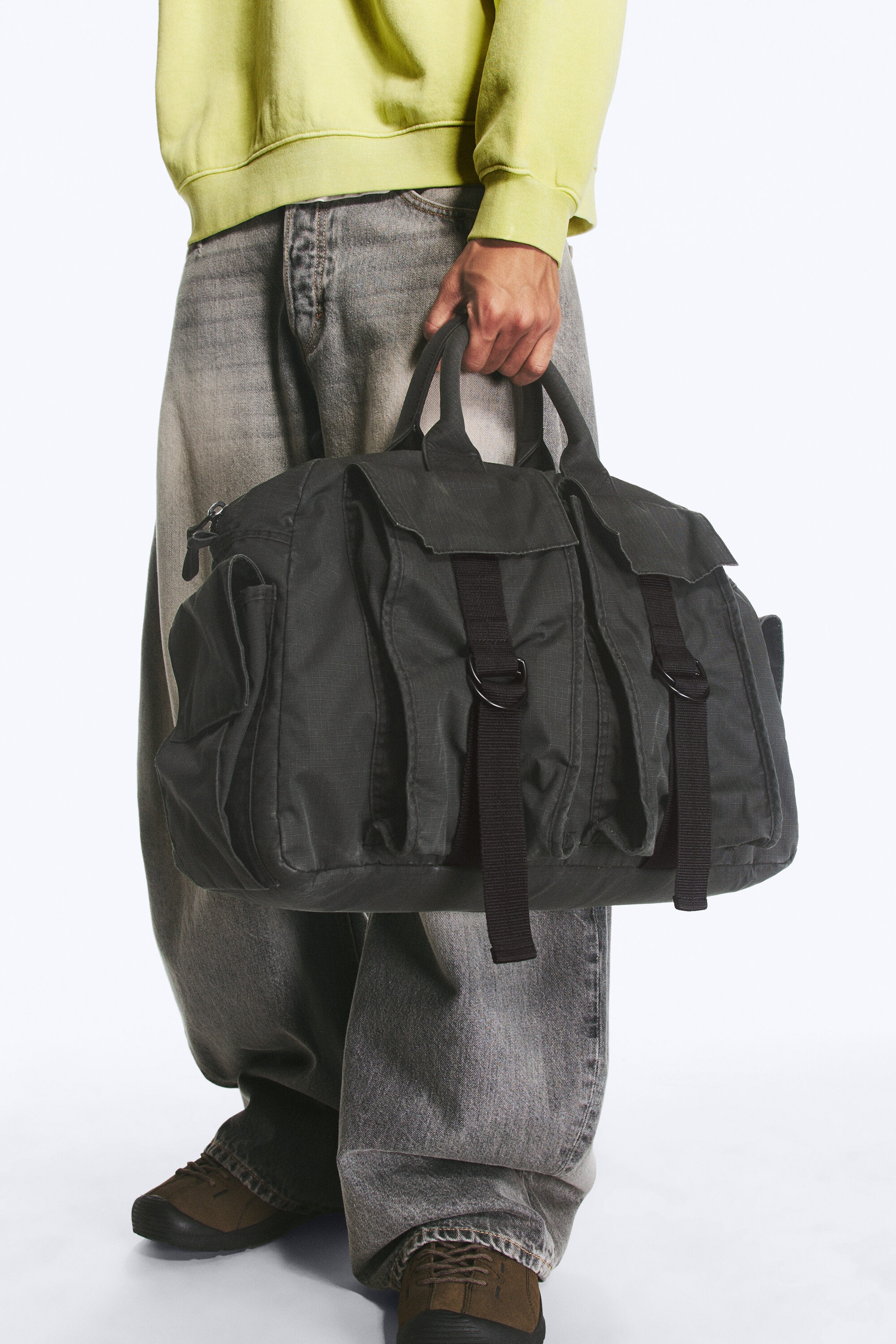 Dunkelgrau - Praktische Weekender-Tasche - 1