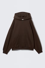 Dark Brown - Oversized Heavyweight Hoodie - 0