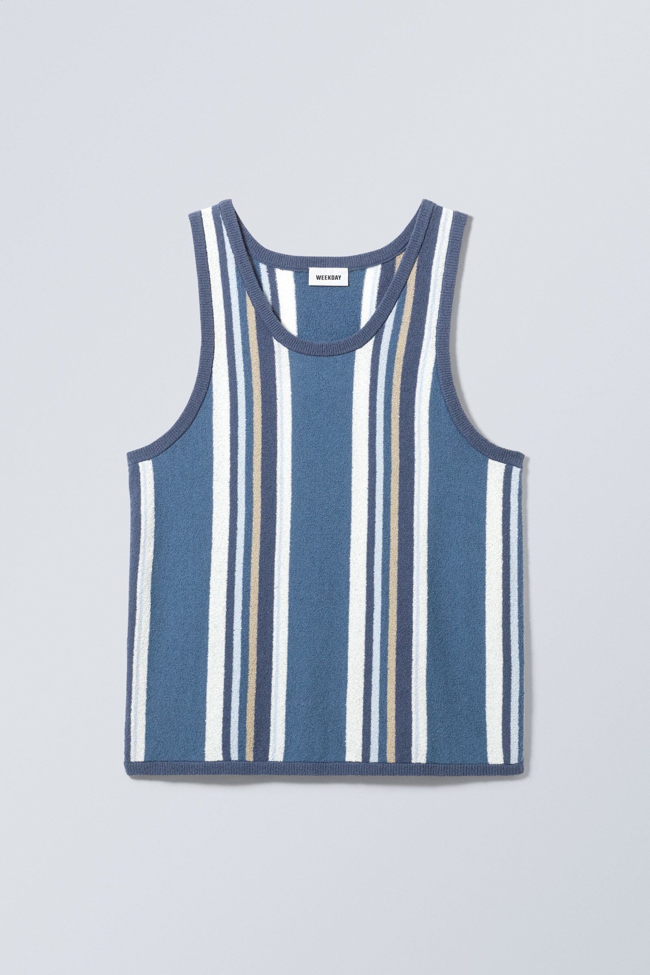 Blue stripes - Mickey Terry Tank Top - 0