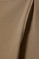 Dark Beige - Sheer Long Sleeve Top - 1