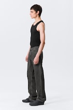 Risso Black - Black - Space Mid Rise Relaxed Straight Leg Jeans - 3