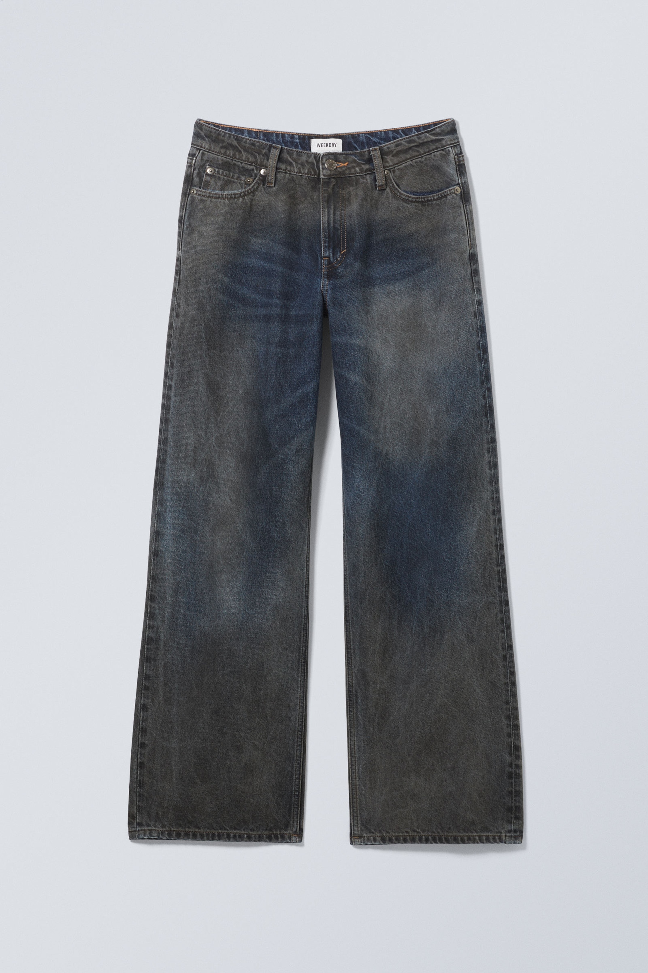 Mud Blue - Ample Low Loose Muddy Jeans - 1