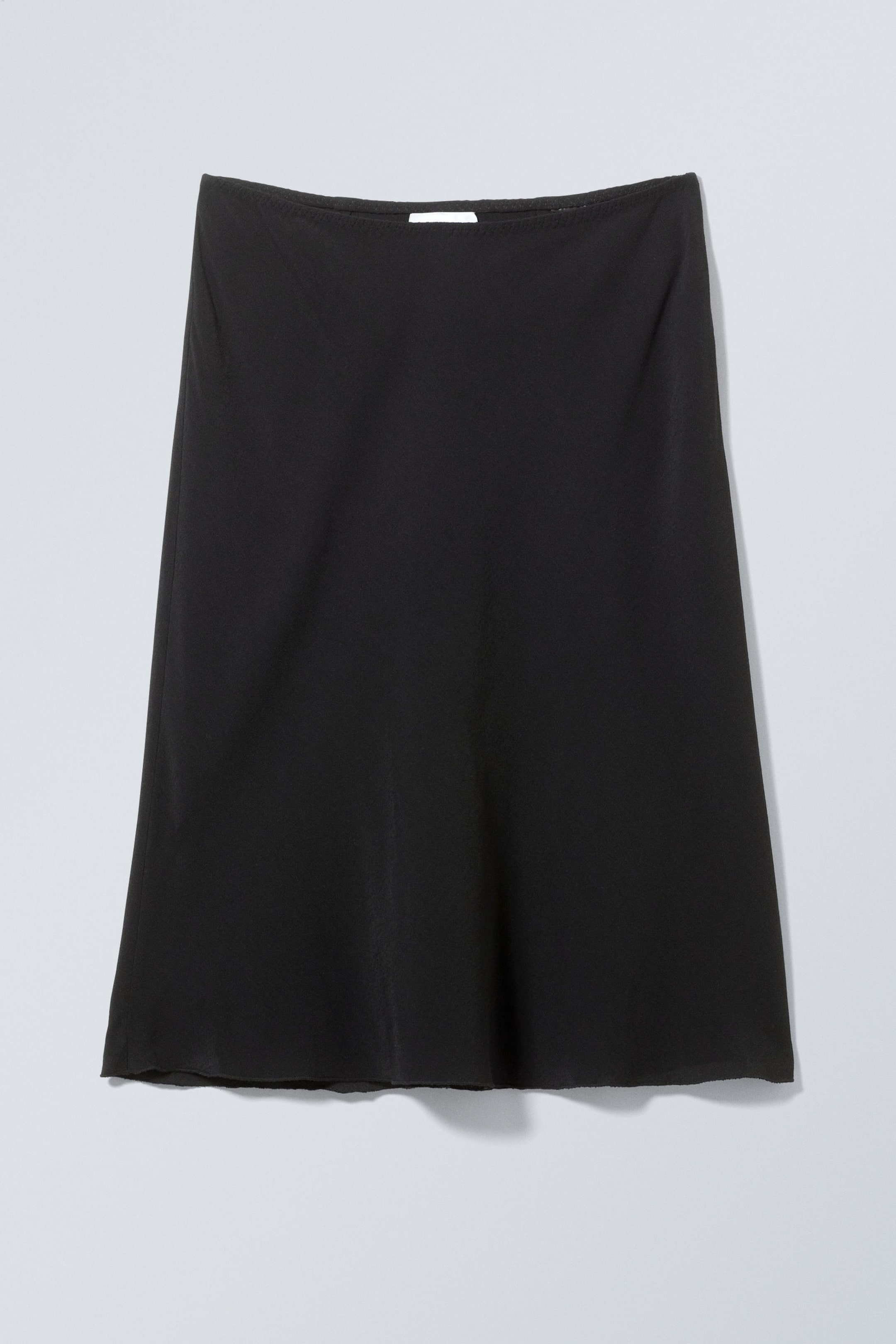 Black - Knee-length Pull-on Skirt - 0