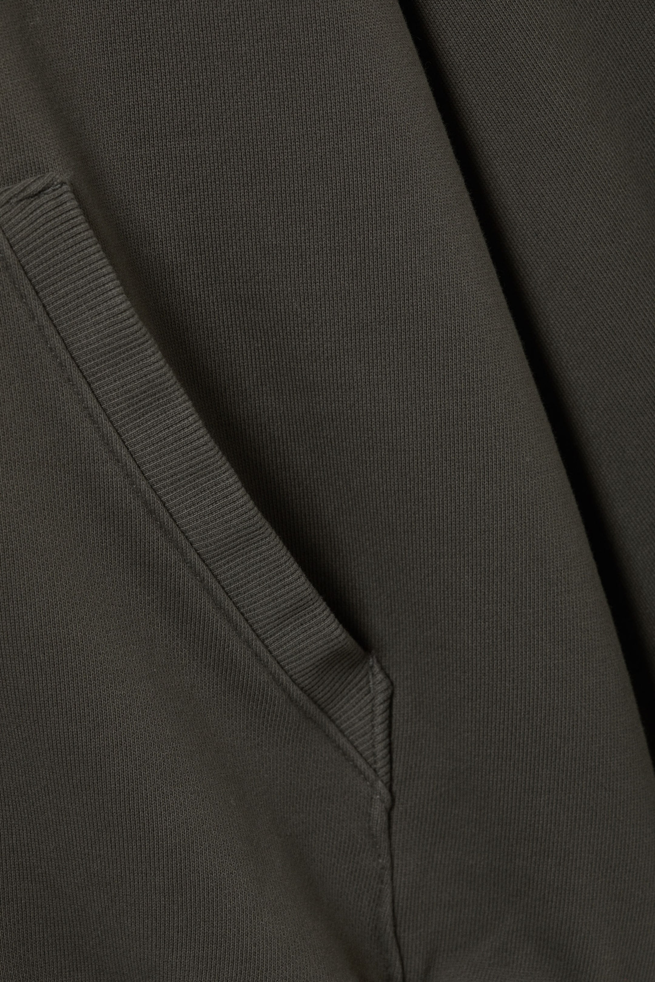 Dark Brown - Loose Heavyweight Zip Hoodie - 5