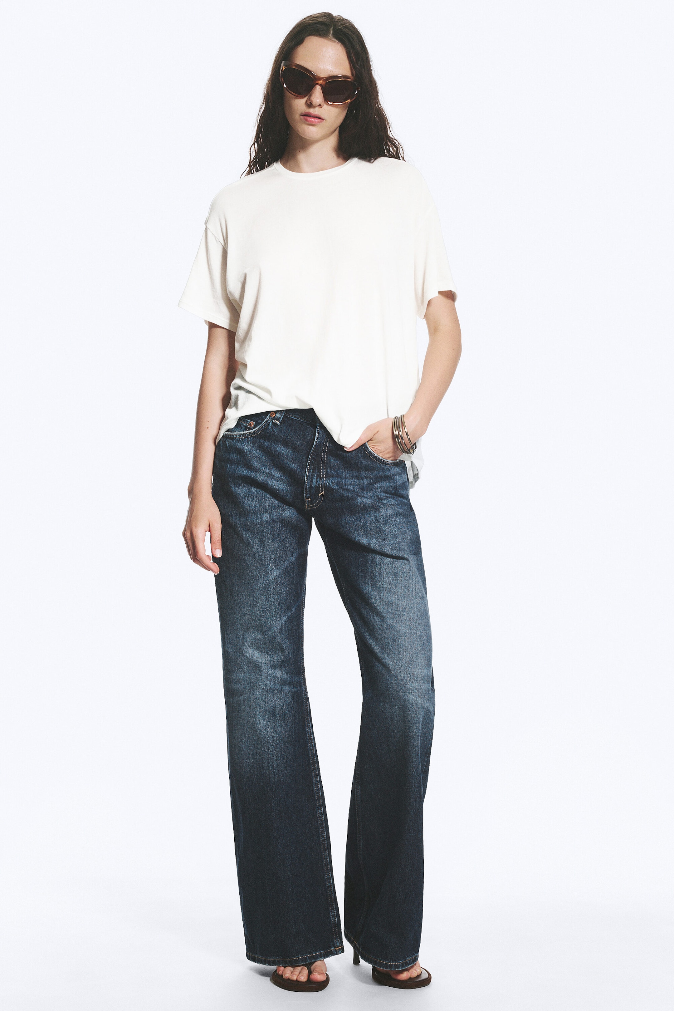Sheer White - Sheer Relaxed Boxy T-Shirt - 1