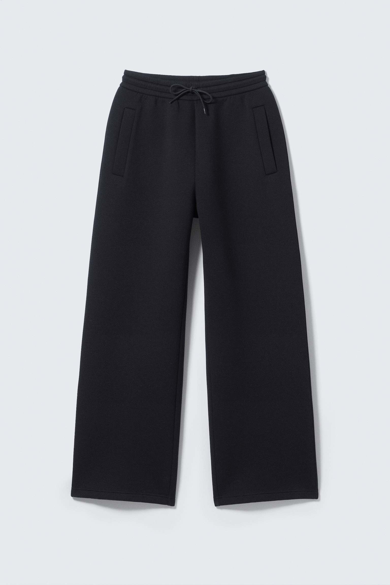 Pantalon en textile façon néoprène Loose Fit - Bleu marine foncé/Marron foncé/Noir/Gris chiné - 2